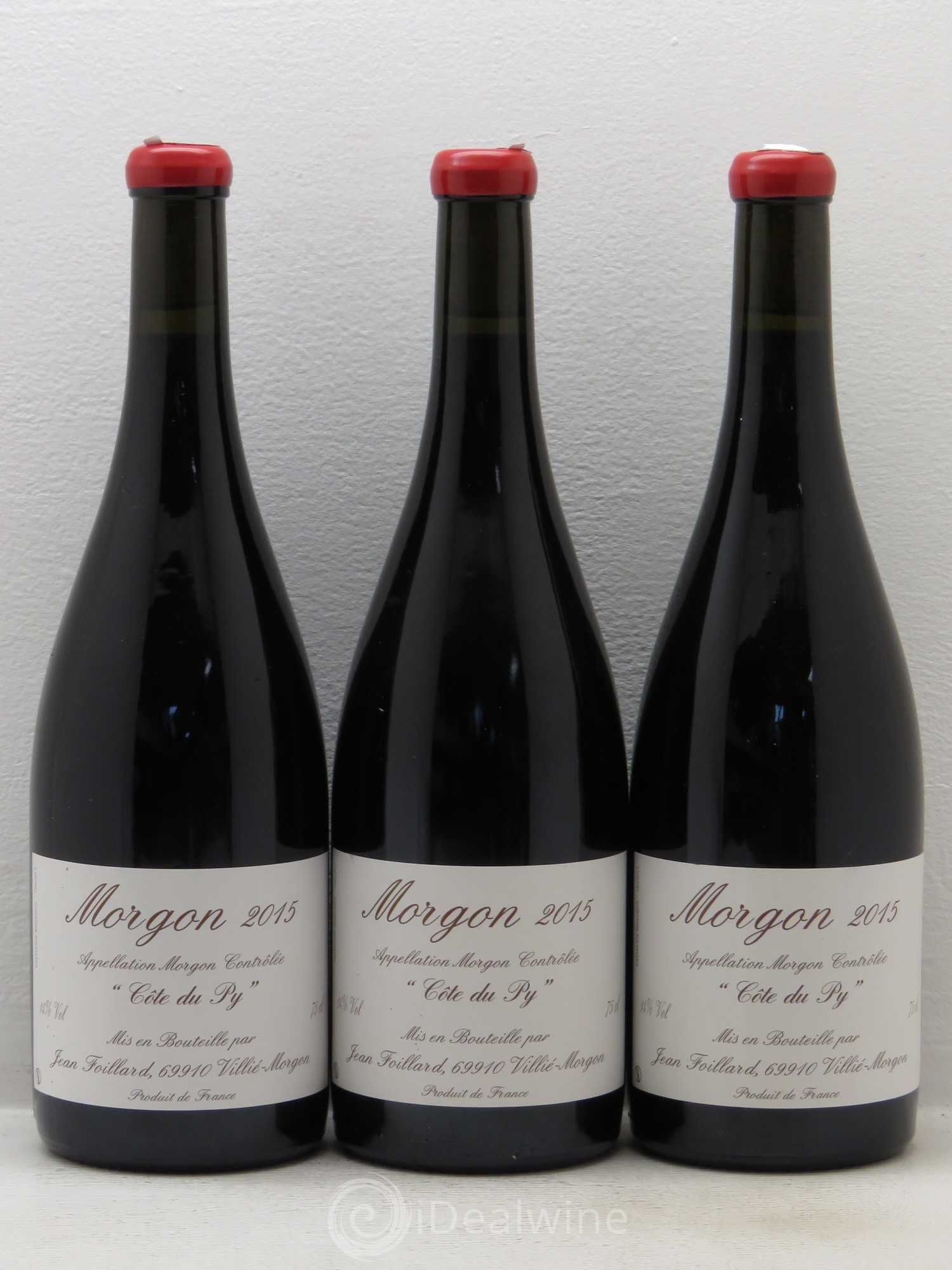 Morgon Côte du Py Jean Foillard 2015 - Lot de 3 bouteilles - 0