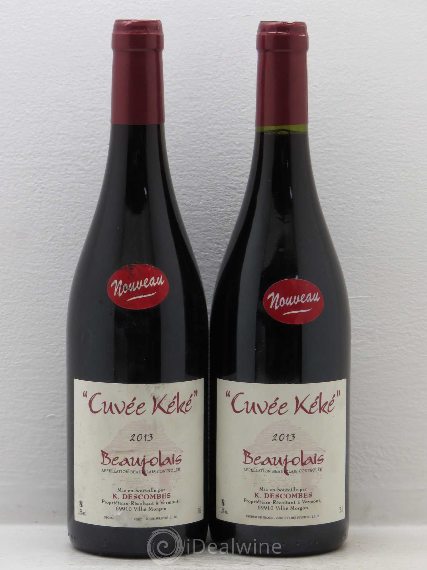Beaujolais Cuvée Kéké K. Desombes (sans prix de réserve) 2013 - Posten von 2 Flaschen - 0