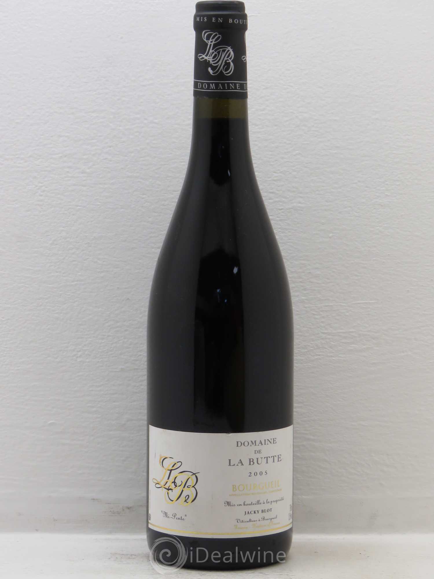 Bourgueil Mi-Pente Domaine de La Butte - Jacky Blot 2005 - Lot de 1 bouteille - 0