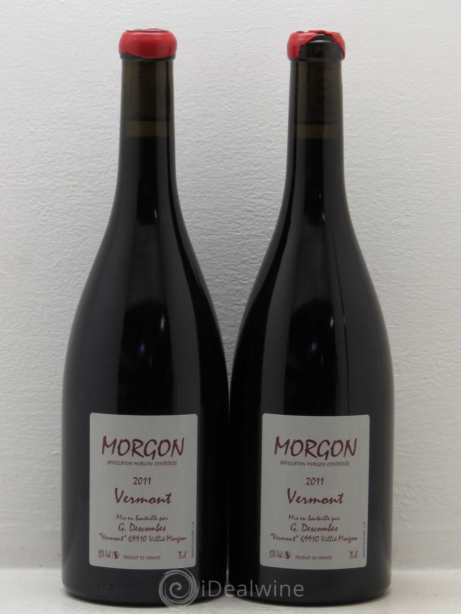 Morgon Georges Descombes (Domaine) Vermont 2011 - Lot de 2 bouteilles - 0