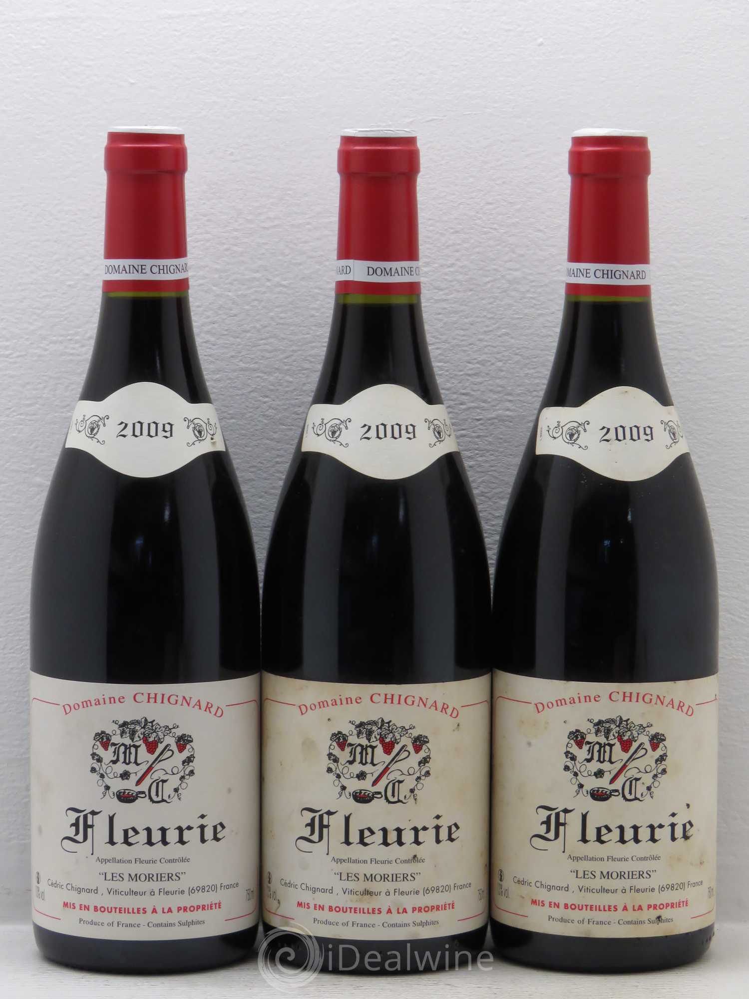 Fleurie Les Moriers Chignard (Domaine) 2009 - Lot de 3 bouteilles - 0
