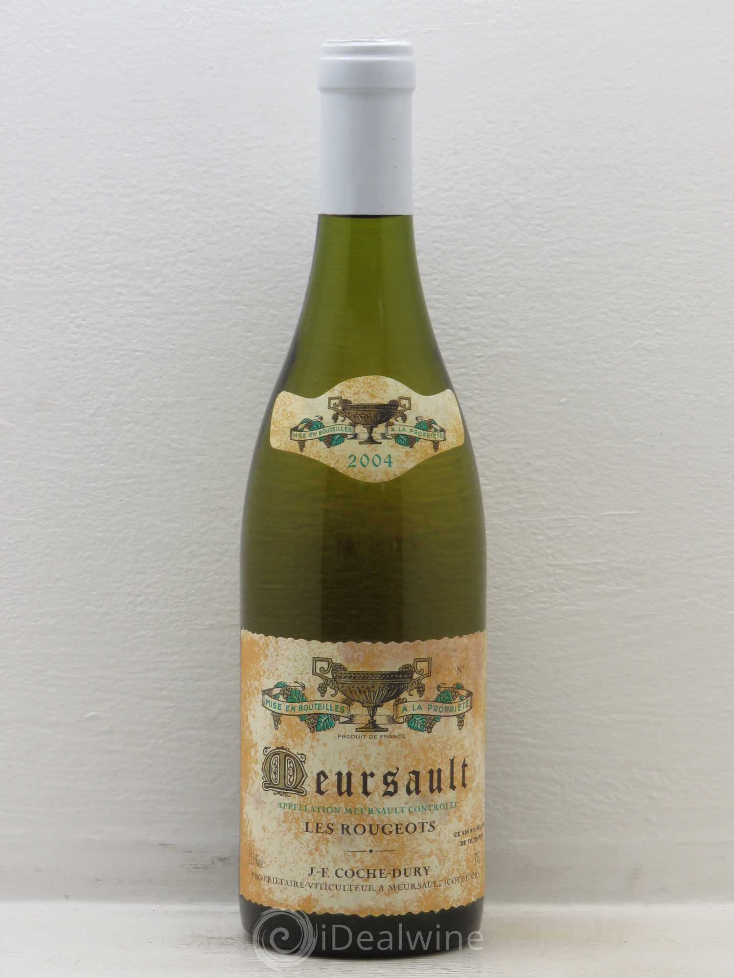 Meursault Les Rougeots Coche Dury (Domaine) 2004 - Lot de 1 bouteille - 0