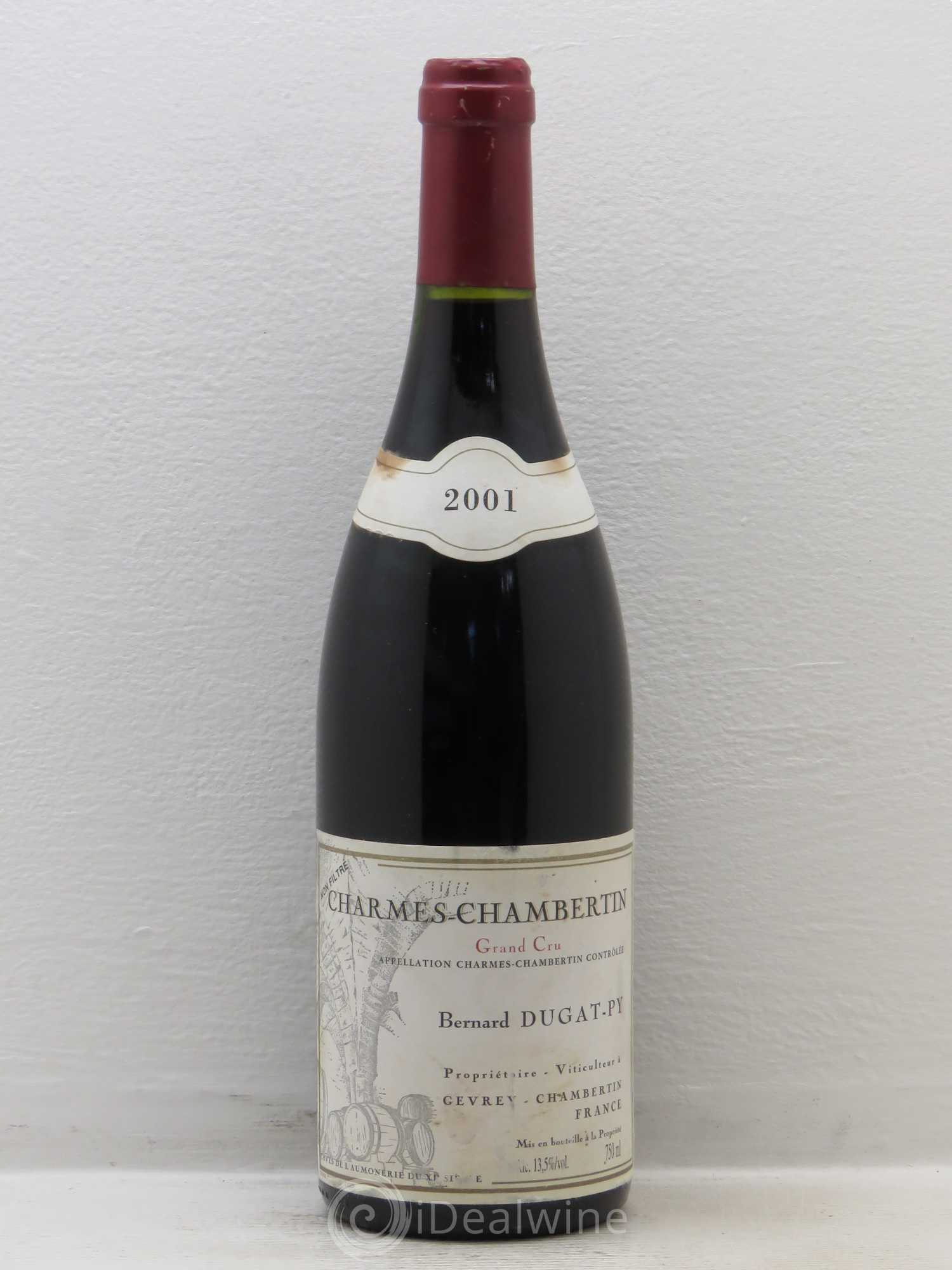 Charmes-Chambertin Grand Cru Dugat-Py 2001 - Lot de 1 bouteille - 0