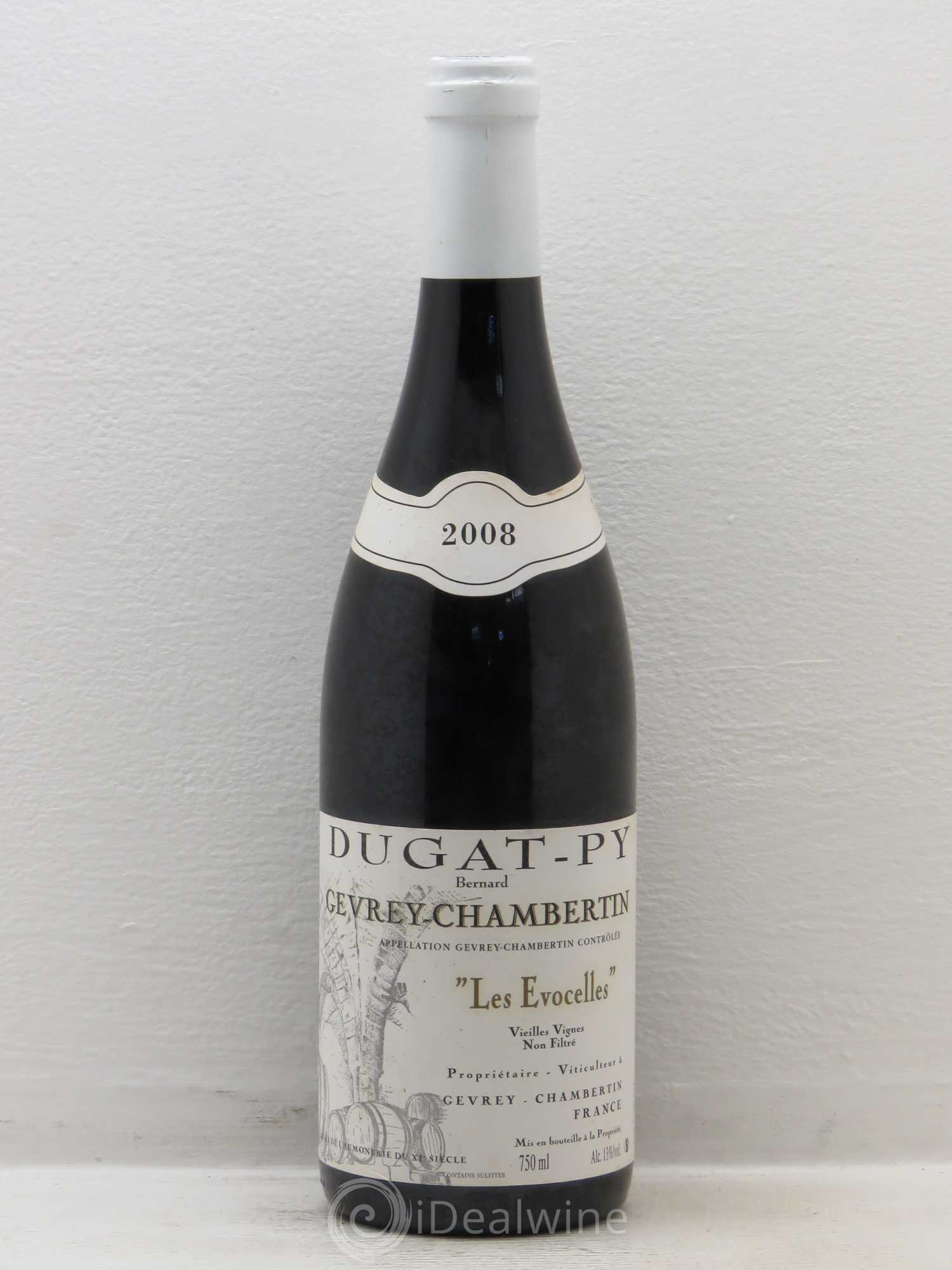 Gevrey-Chambertin Les Evocelles Vieilles Vignes Dugat-Py Vieilles Vignes 2008 - Lot de 1 bouteille - 0