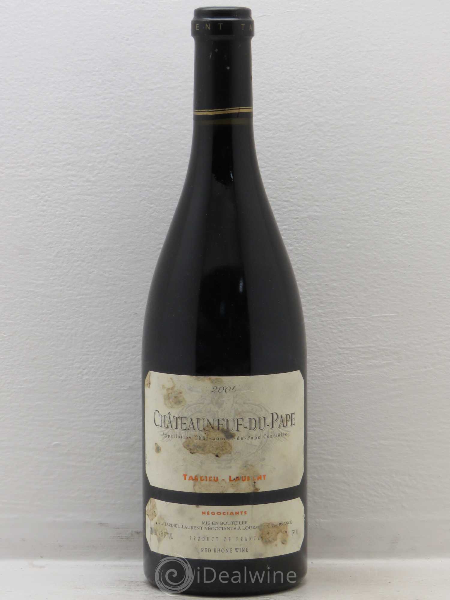 Châteauneuf-du-Pape Domaine Tardieu-Laurent Famille Tardieu 2006 - Lot de 1 bouteille - 0