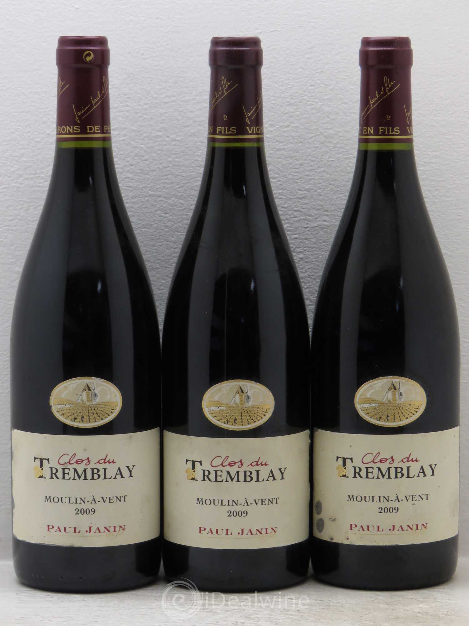 Moulin-à-Vent Clos du Tremblay Paul Janin 2009 - Posten von 3 Flaschen - 0