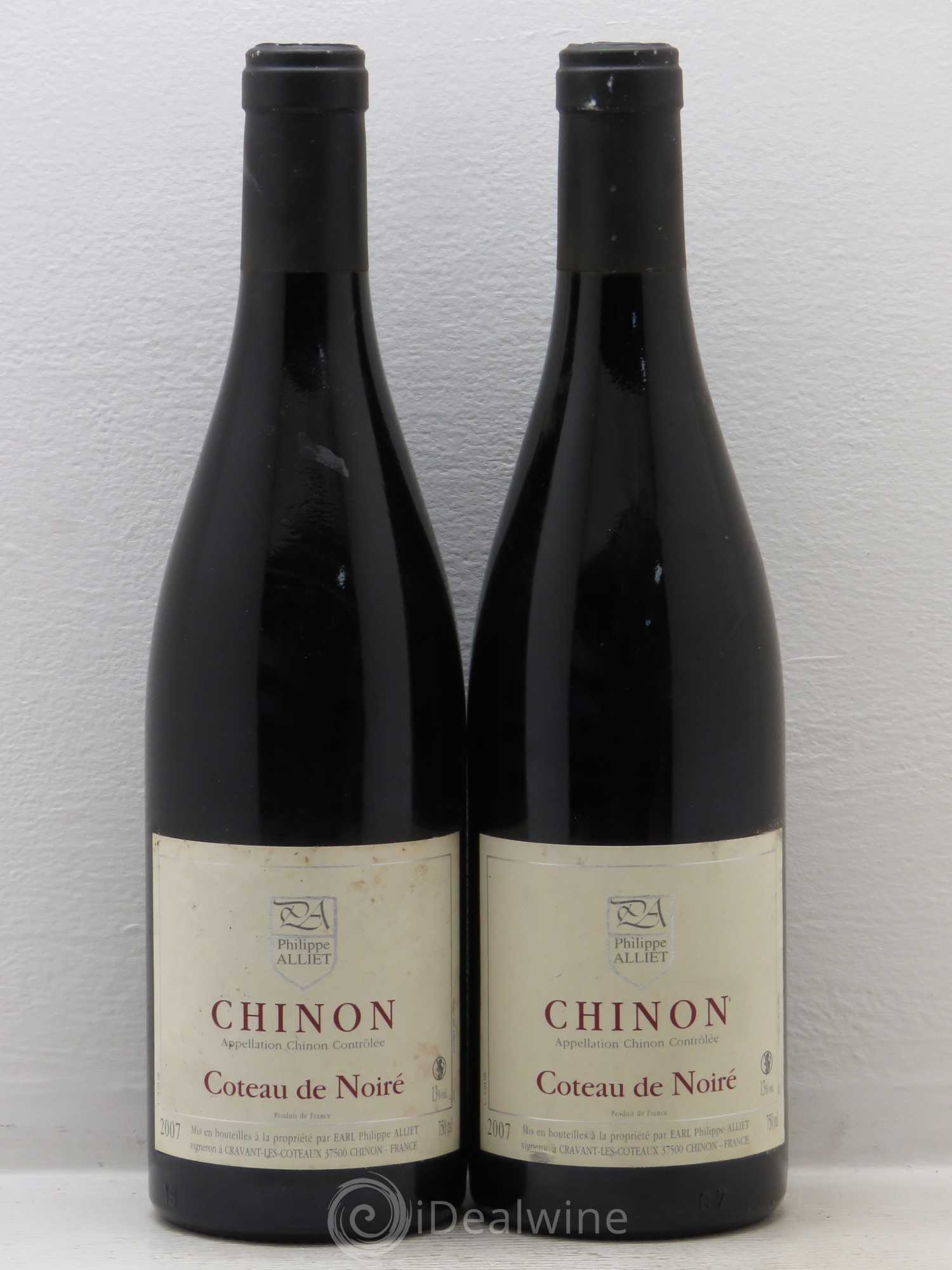 Chinon Coteau de Noiré Philippe Alliet 2007 - Lot de 2 bouteilles - 0