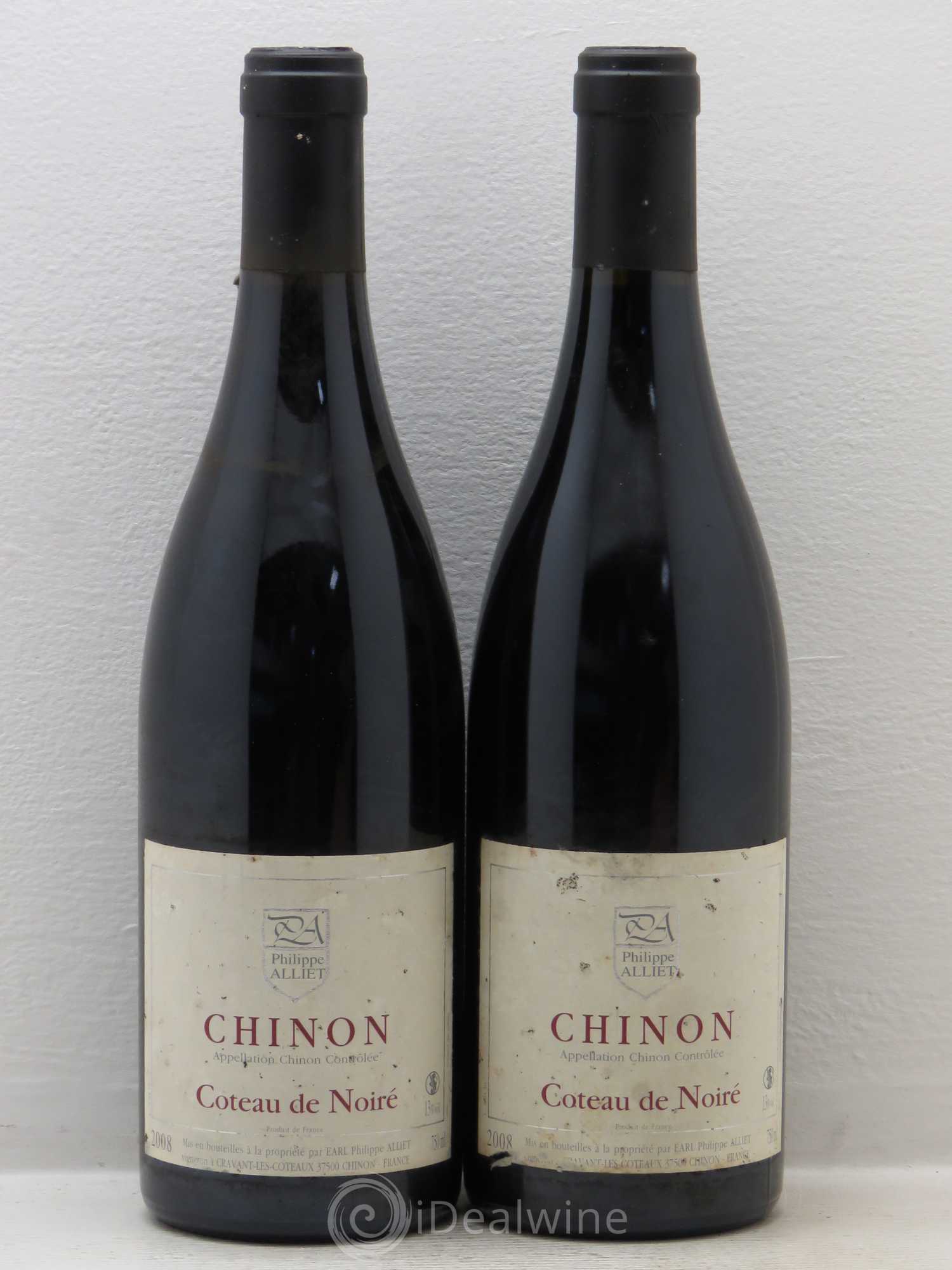 Chinon Coteau de Noiré Philippe Alliet 2008 - Lot de 2 bouteilles - 0