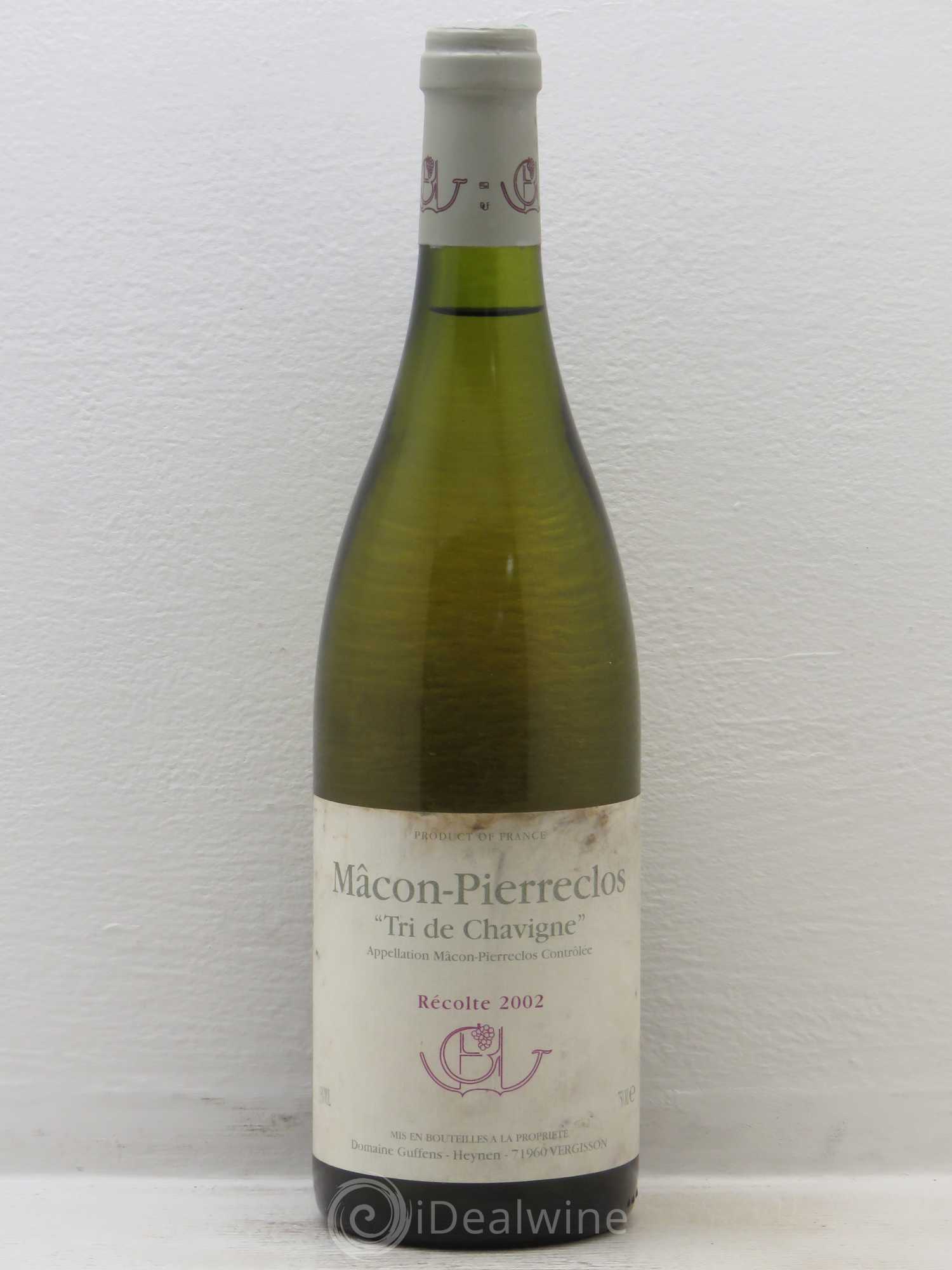 Mâcon-Pierreclos Tri de Chavigne Guffens-Heynen 2002 - Lot de 1 bouteille - 0
