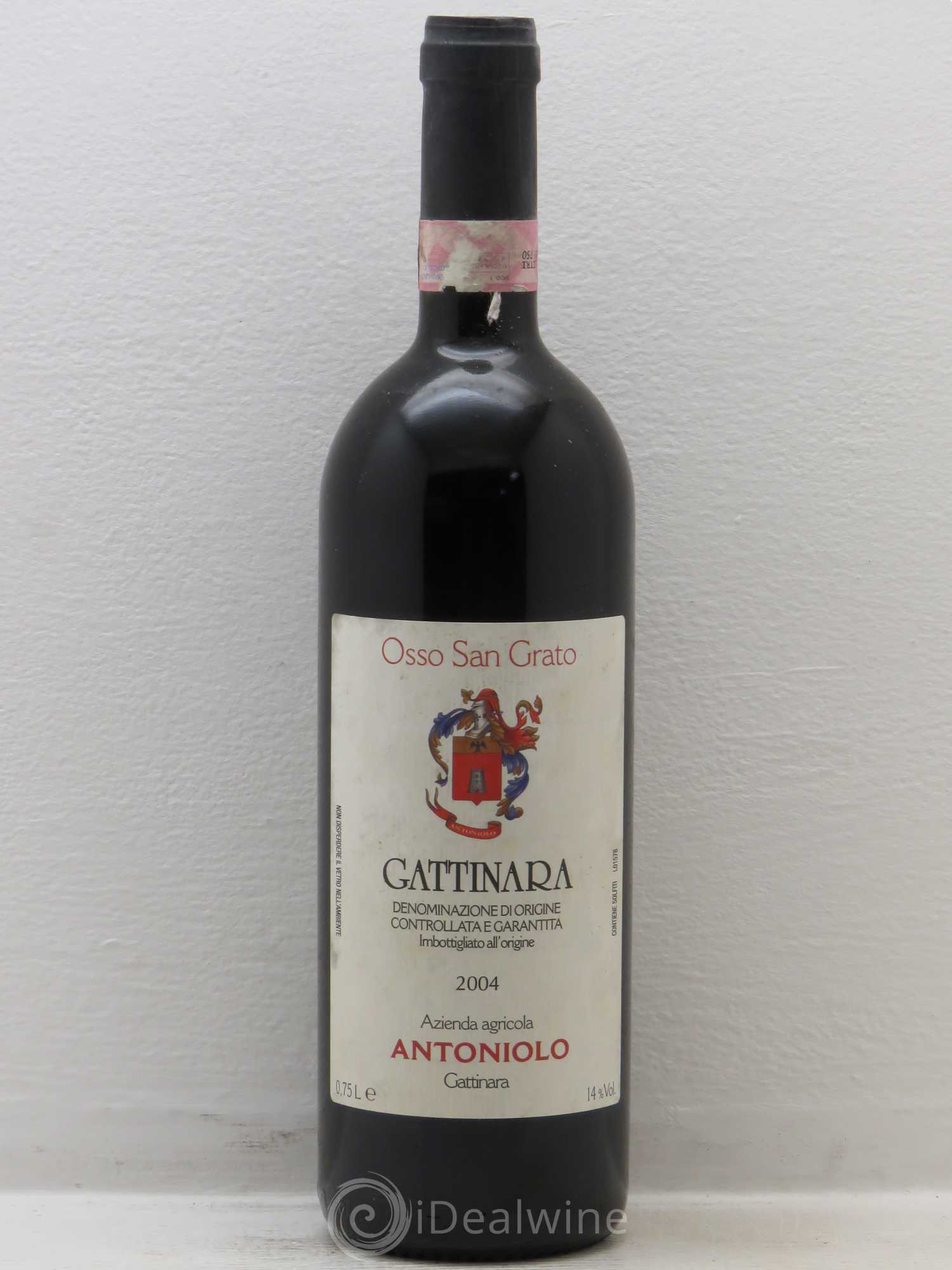 Gattinara DOCG Osso San Grato Az. Loretta Antoniolo 2004 - Posten von 1 Flasche - 0