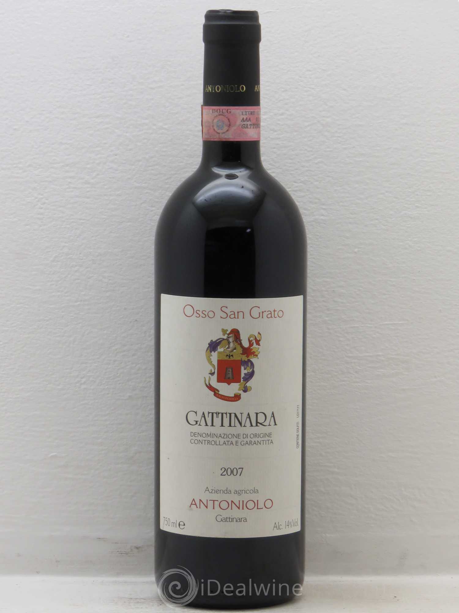 Gattinara DOCG Osso San Grato Az. Loretta Antoniolo 2007 - Posten von 1 Flasche - 0