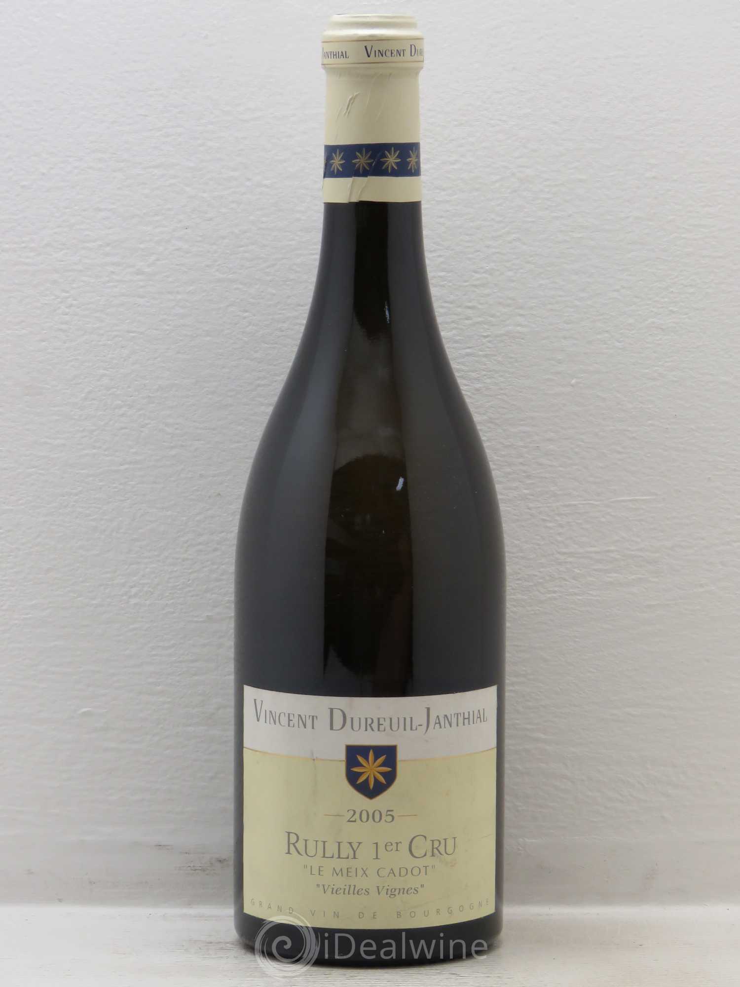 Rully 1er Cru Le Meix Cadot Vieilles Vignes Vincent Dureuil Janthial 2005 - Posten von 1 Flasche - 0
