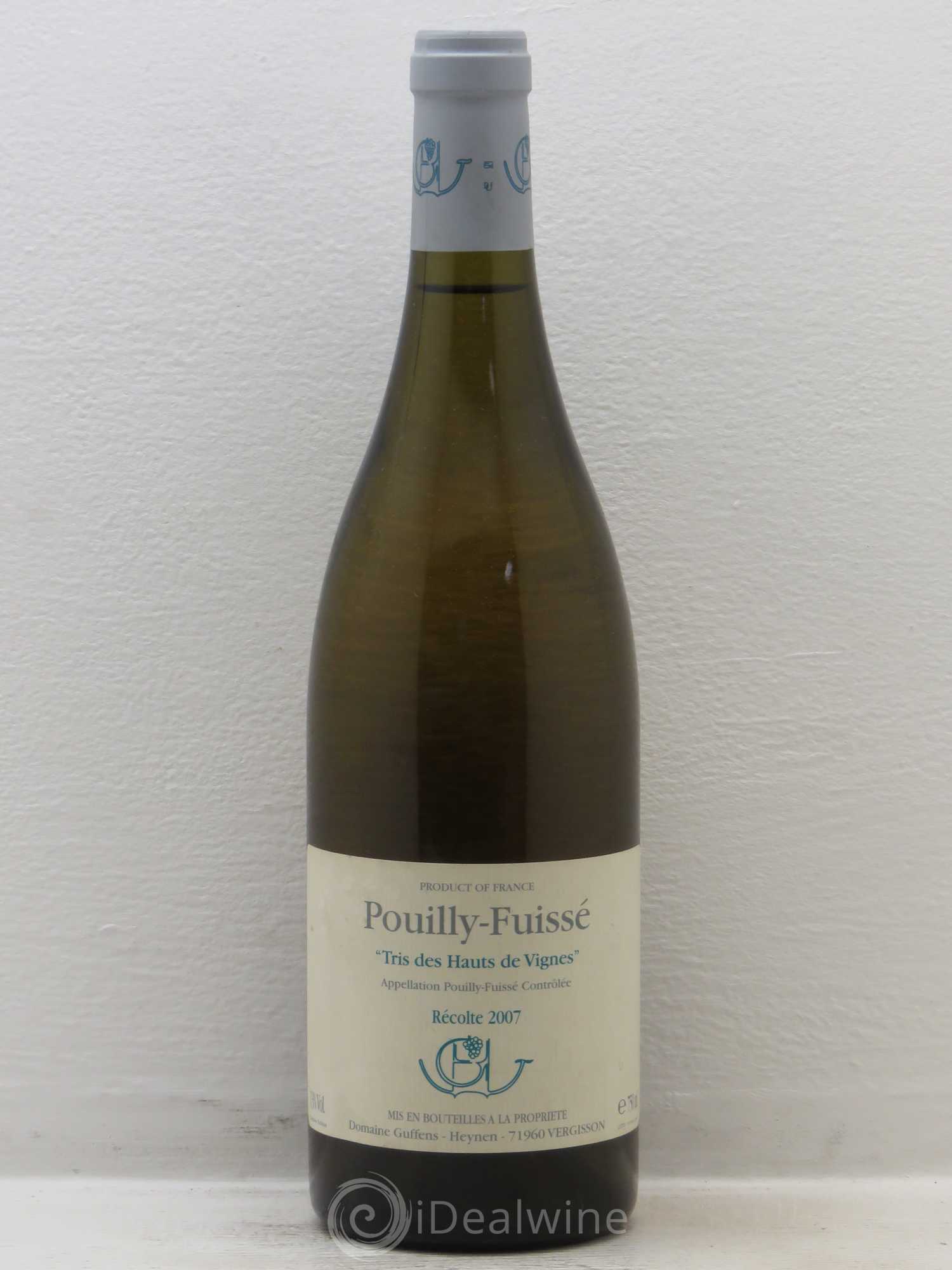 Pouilly-Fuissé Tris des Hauts des Vignes Guffens-Heynen 2007 - Lot de 1 bouteille - 0