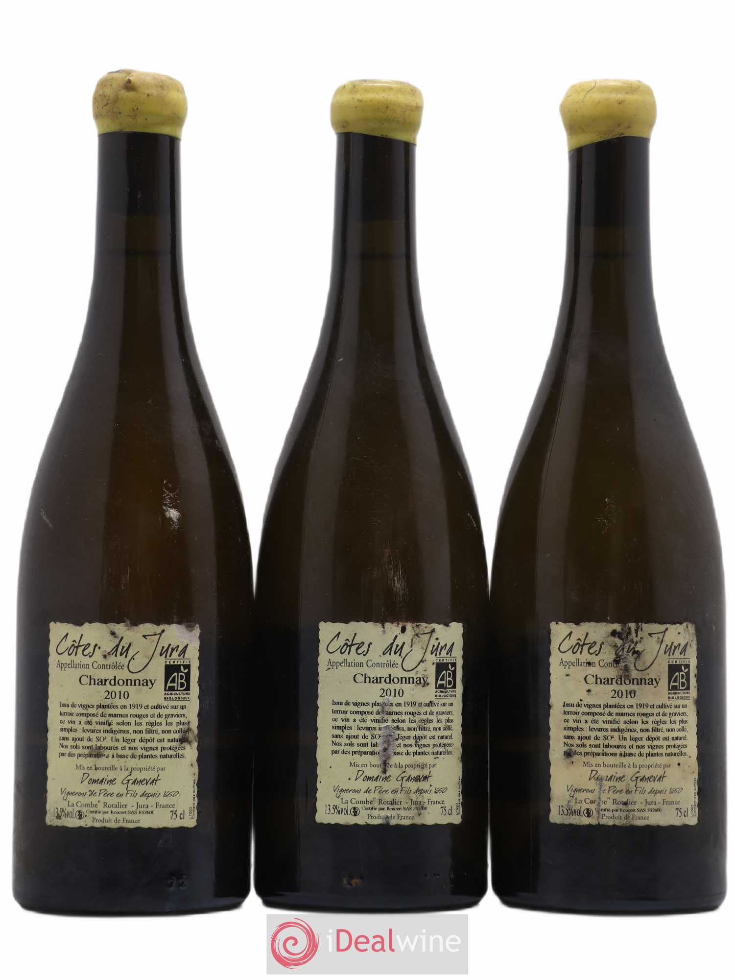 Côtes du Jura Les Grands Teppes Vieilles Vignes Jean-François Ganevat (Domaine) 2010 - Lot de 3 bouteilles - 1