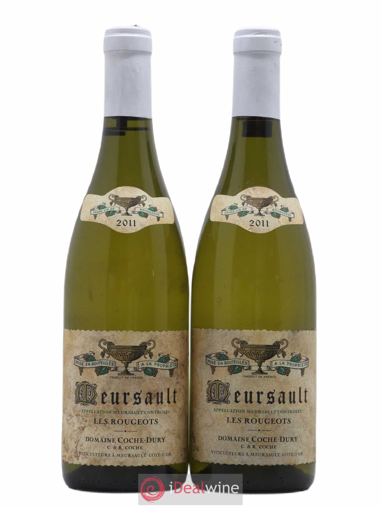 Meursault Les Rougeots Coche Dury (Domaine) 2011 - Lot de 2 bouteilles - 0
