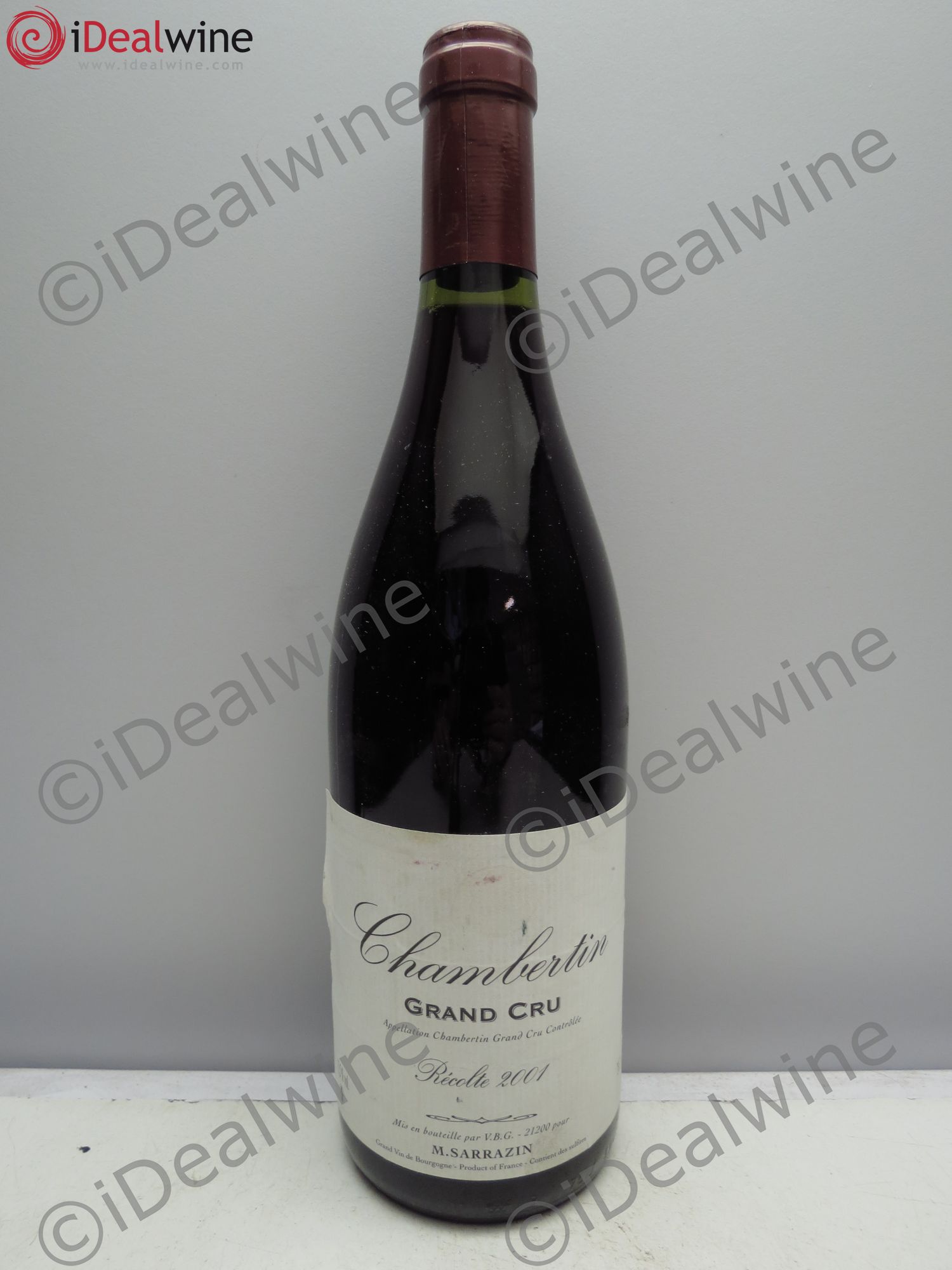 Chambertin Grand Cru Sarrazin 2001 - Lot de 1 bouteille - 0