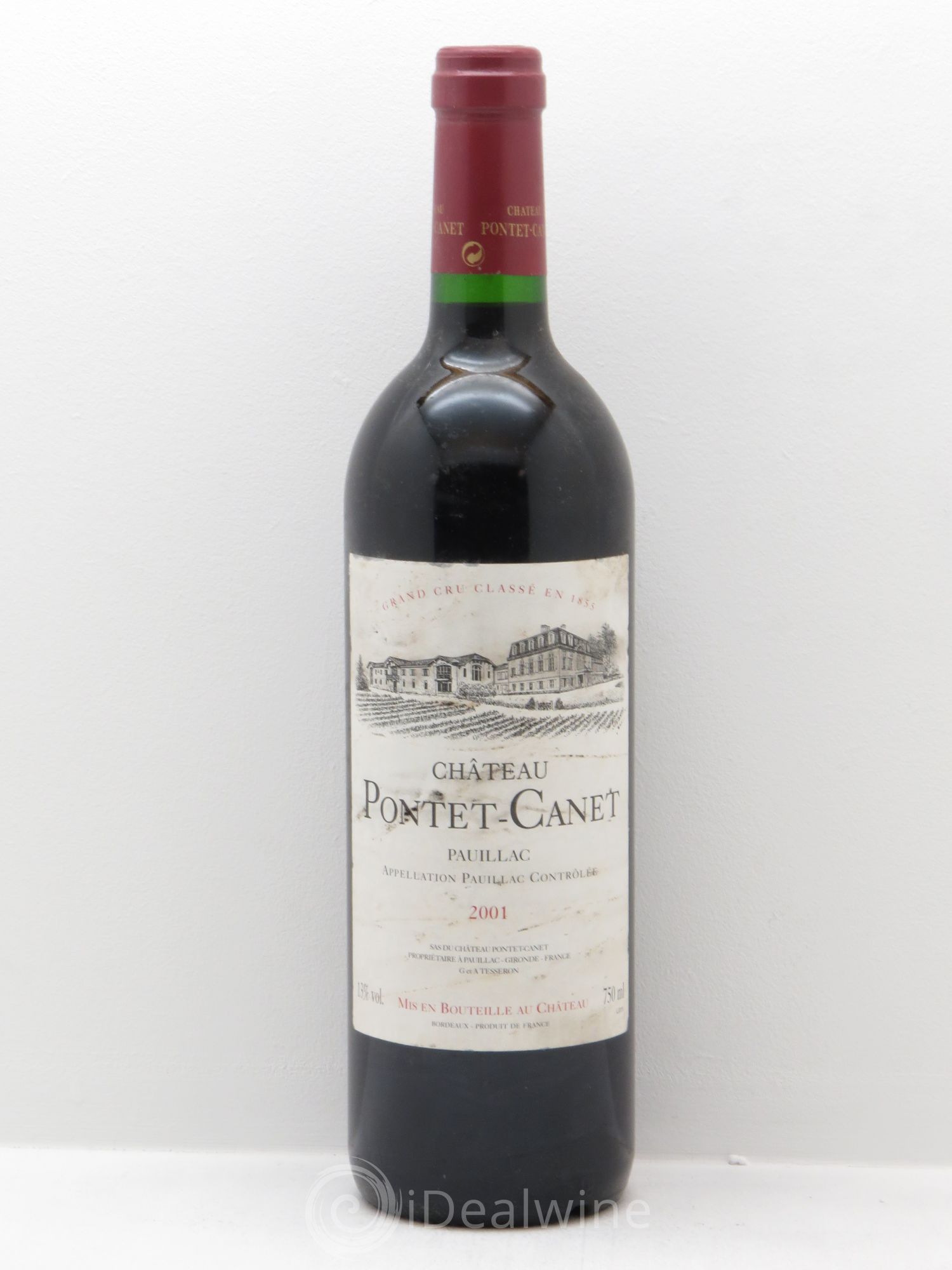 Château Pontet Canet 5ème Grand Cru Classé 2001 - Lot de 1 bouteille - 0
