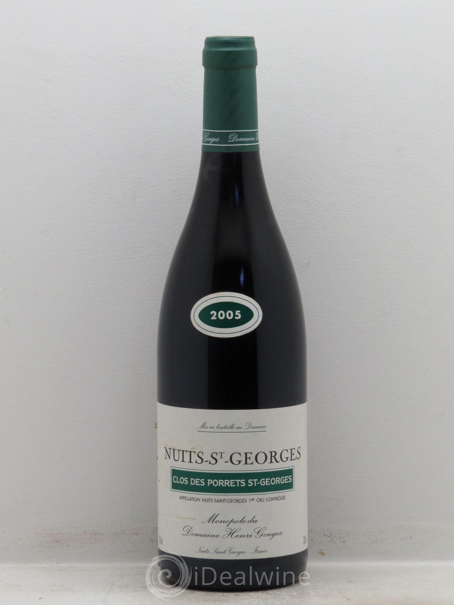 Nuits-Saint-Georges 1er Cru Clos des Porrets St Georges Henri Gouges 2005 - Lot de 1 bouteille - 0