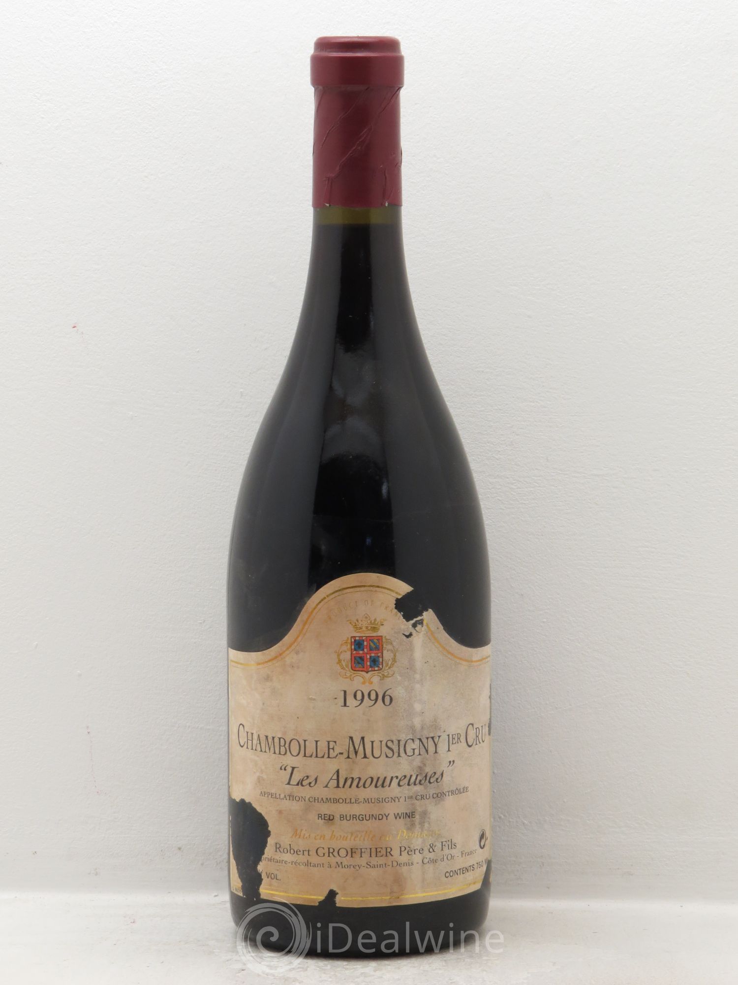 Chambolle-Musigny 1er Cru Les Amoureuses Robert Groffier Père & Fils (Domaine) 1996 - Lot de 1 bouteille - 0
