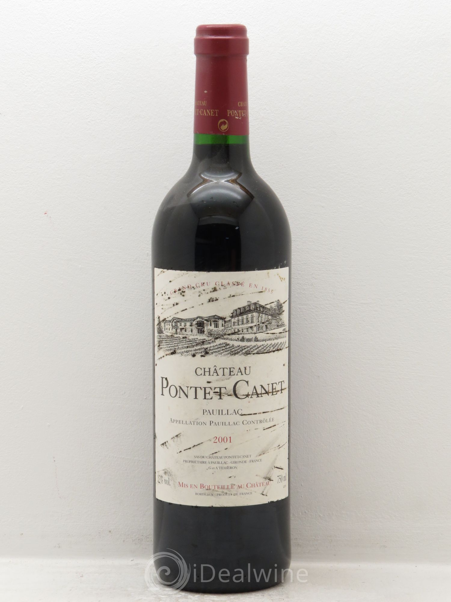 Château Pontet Canet 5ème Grand Cru Classé 2001 - Lot de 1 bouteille - 0