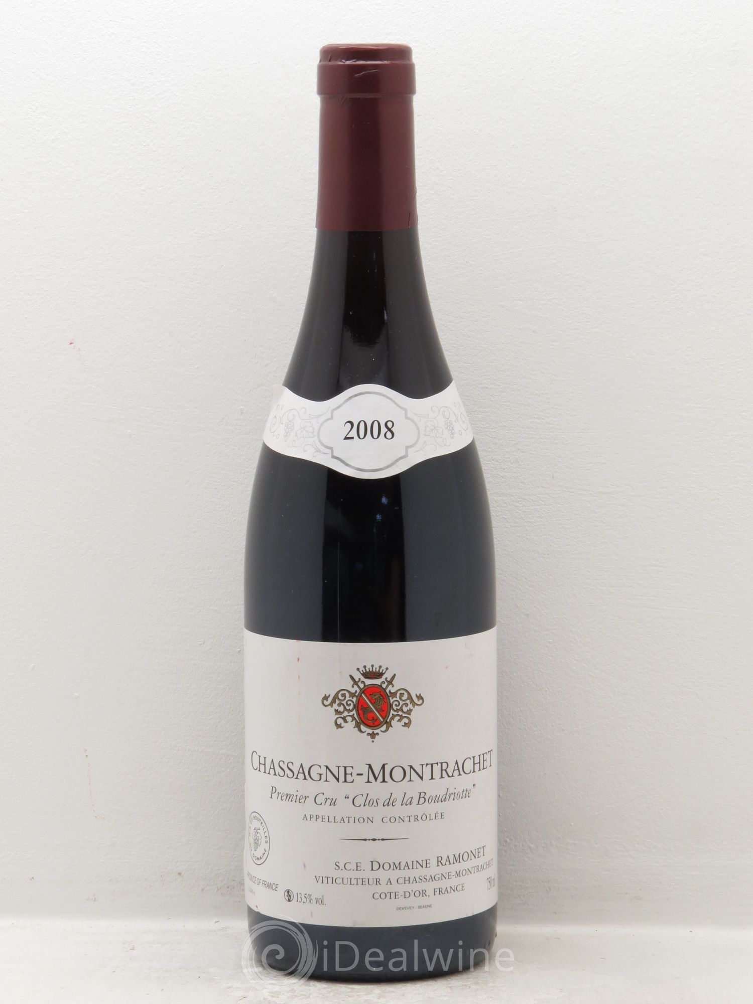 Chassagne-Montrachet 1er Cru Clos de la Boudriotte Ramonet (Domaine) 2008 - Lot de 1 bouteille - 0