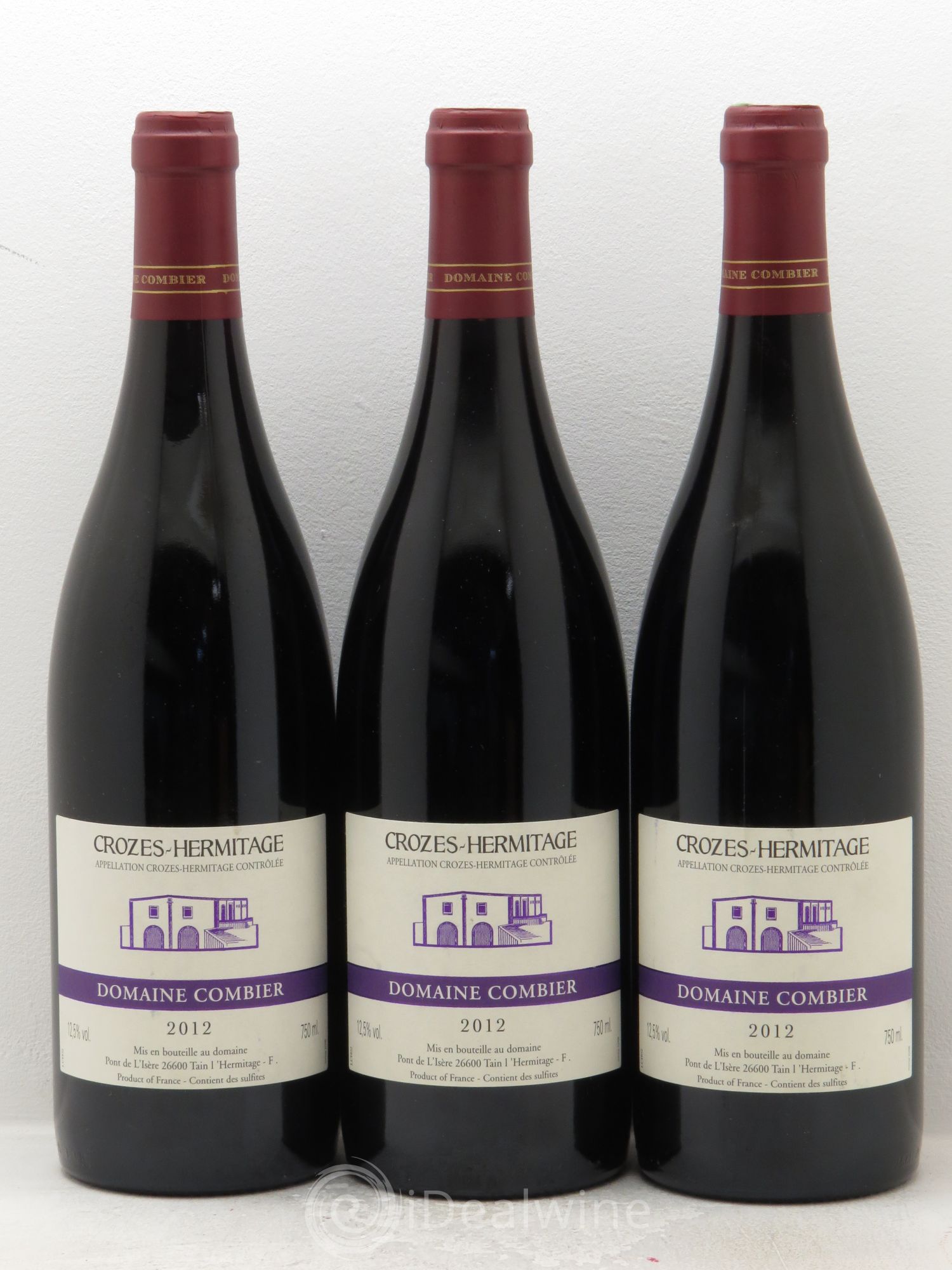 Crozes-Hermitage Combier 2012 - Lot de 3 bouteilles - 0