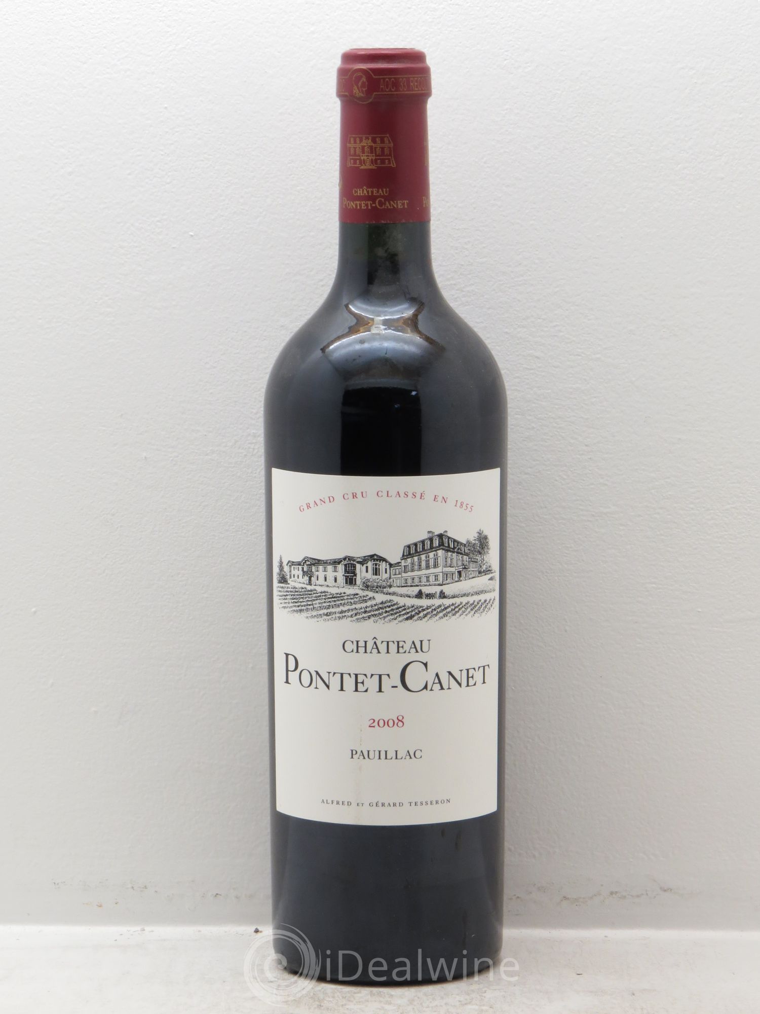 Château Pontet Canet 5ème Grand Cru Classé 2008 - Lot de 1 bouteille - 0