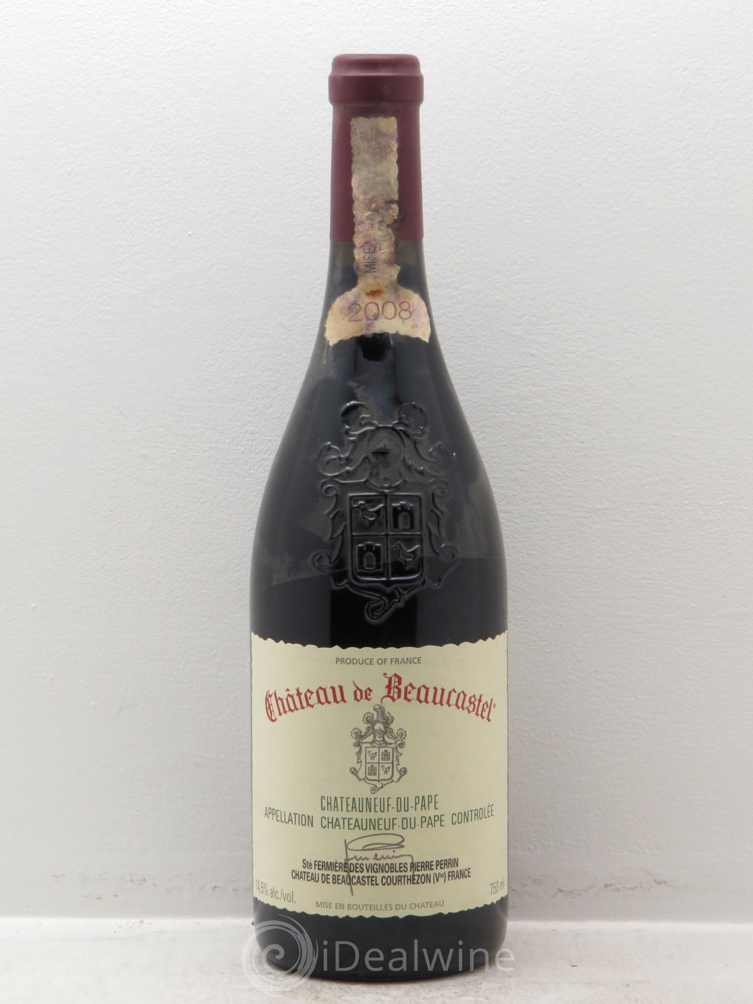 Châteauneuf-du-Pape Château de Beaucastel Famille Perrin 2008 - Lot de 1 bouteille - 0