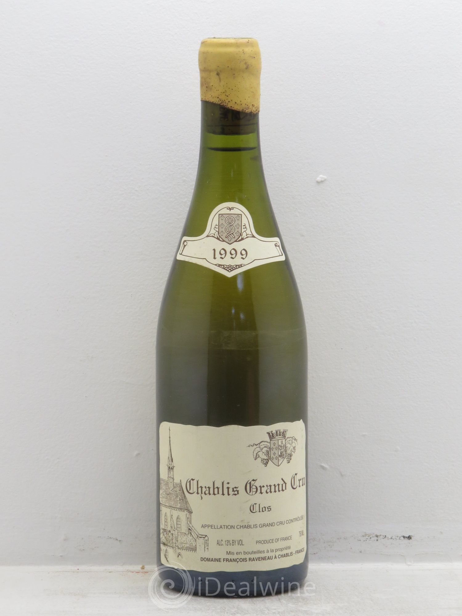 Chablis Grand Cru Clos Raveneau (Domaine) 1999 - Lot de 1 bouteille - 0