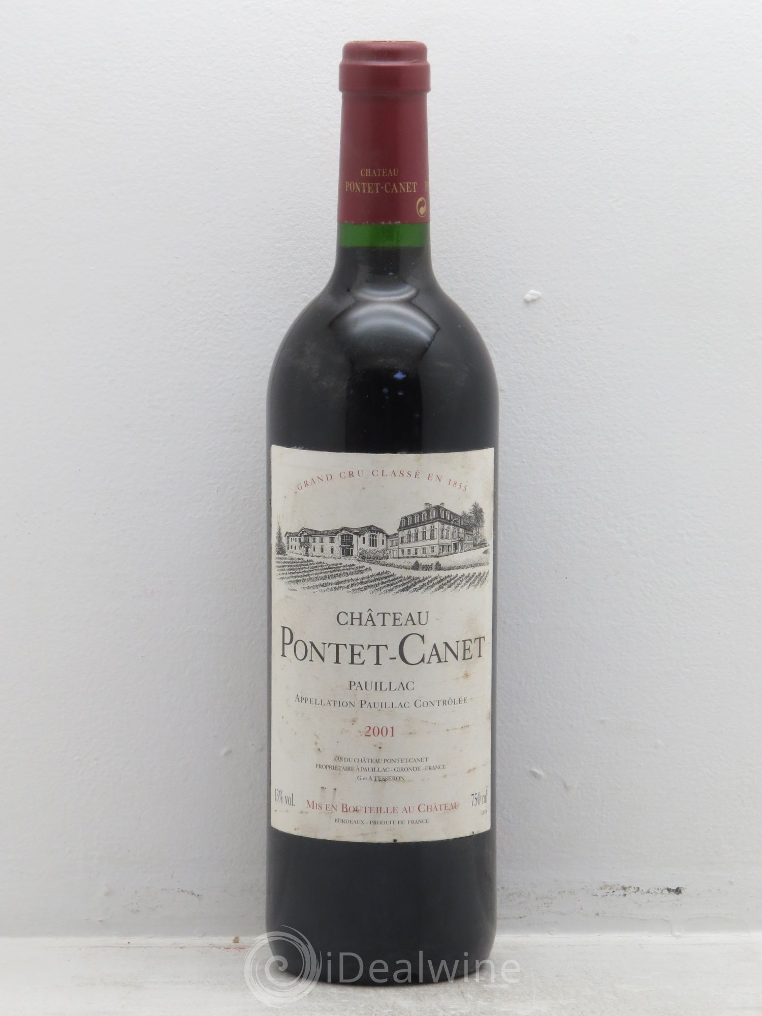 Château Pontet Canet 5ème Grand Cru Classé 2001 - Lot de 1 bouteille - 0