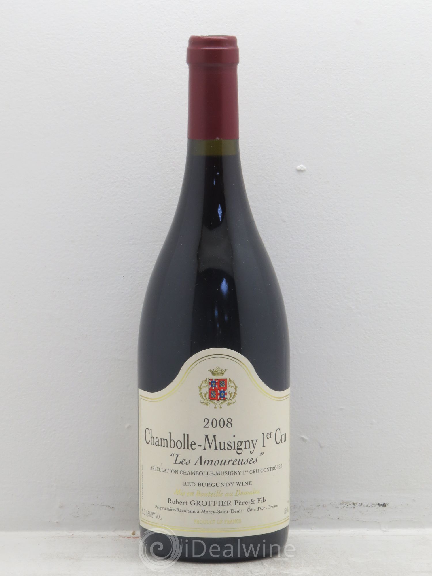 Chambolle-Musigny 1er Cru Les Amoureuses Robert Groffier Père & Fils (Domaine) 2008 - Lot de 1 bouteille - 0