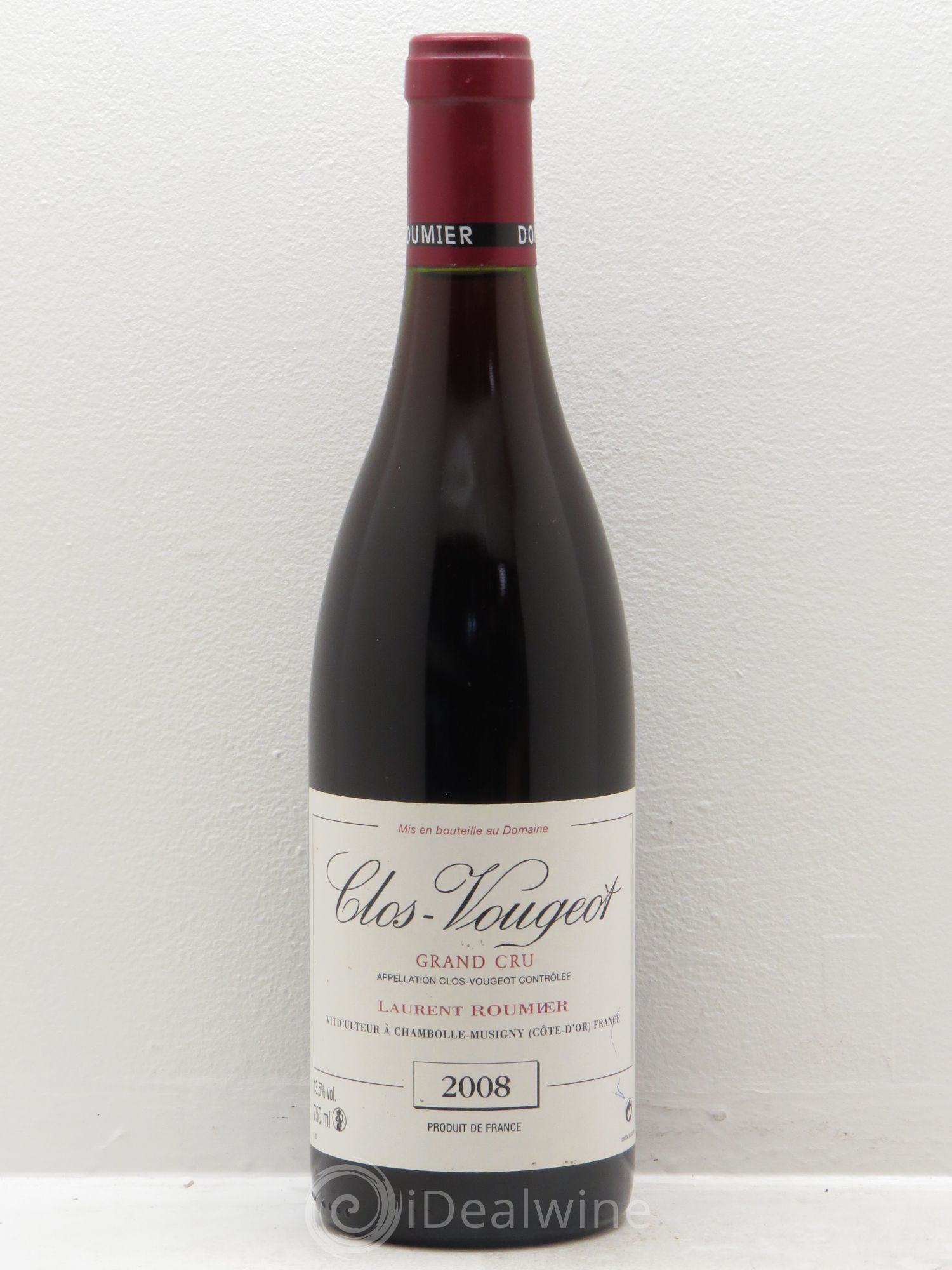 Clos de Vougeot Grand Cru Laurent Roumier 2008 - Lot de 1 bouteille - 0