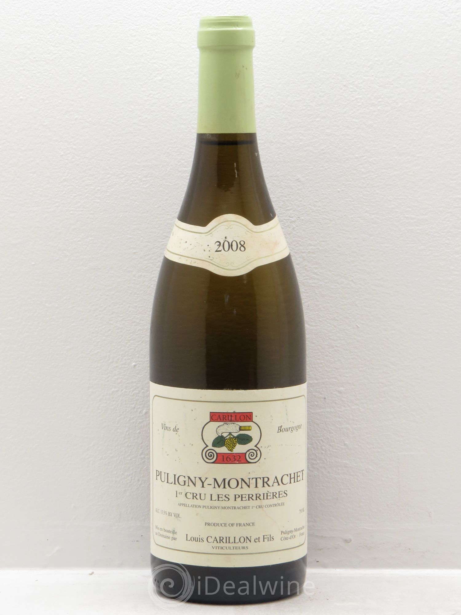 Puligny-Montrachet 1er Cru Les Perrières Louis Carillon & Fils 2008 - Lot de 1 bouteille - 0