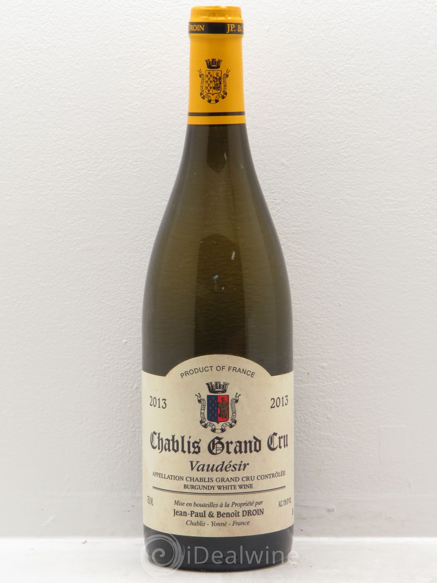 Chablis Grand Cru Vaudésir Jean-Paul & Benoît Droin (Domaine) 2013 - Lot de 1 bouteille - 0