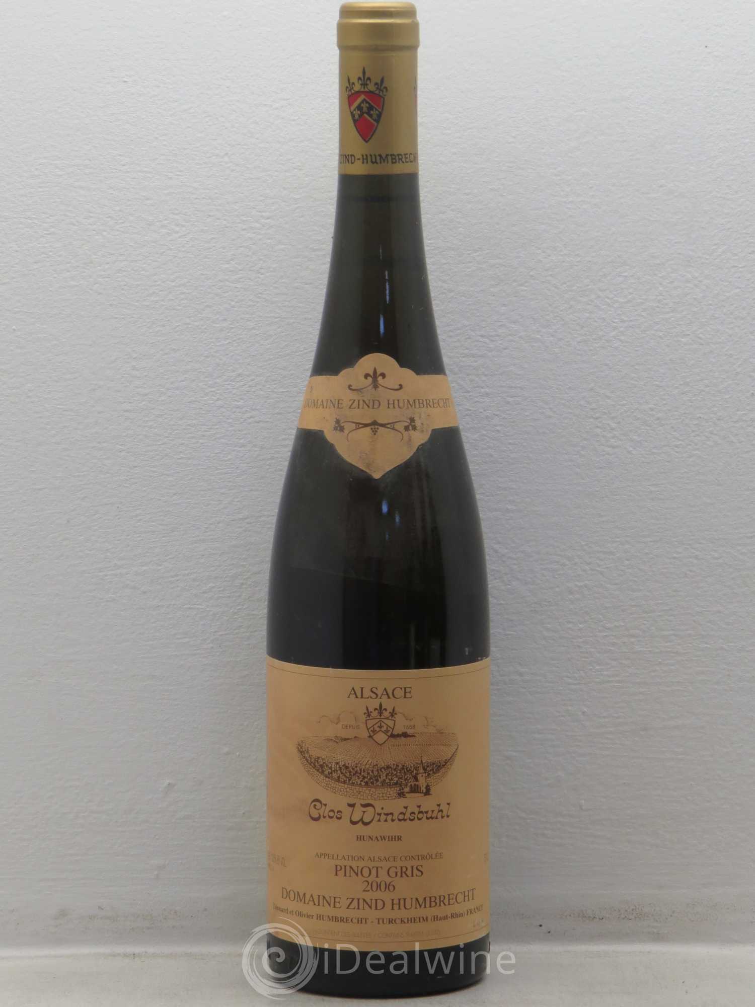 Pinot Gris clos Windsbuhl 2006 - Lot de 1 bouteille - 0
