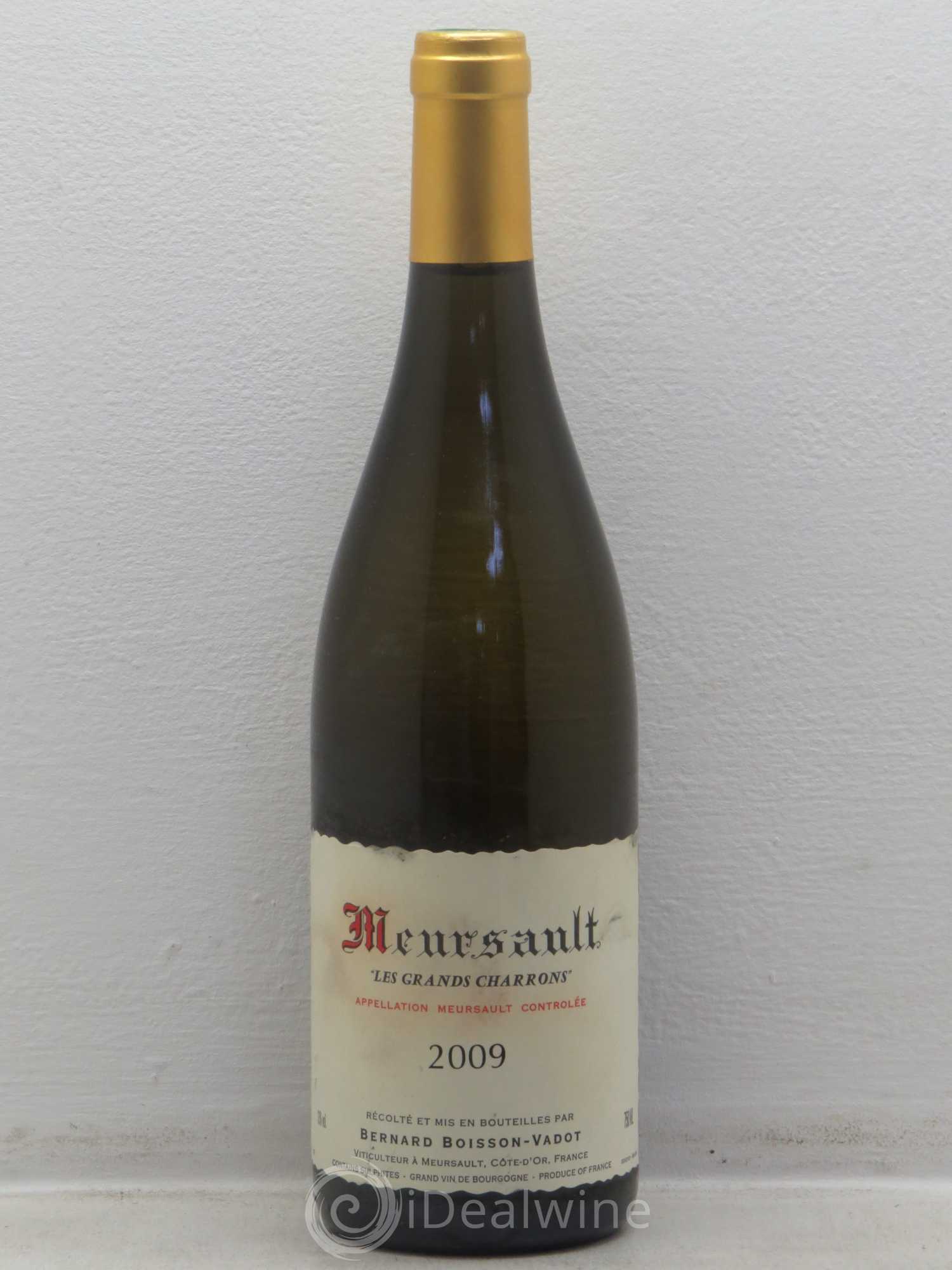 Meursault Les Grands Charrons Boisson-Vadot (Domaine) 2009 - Lot de 1 bouteille - 0