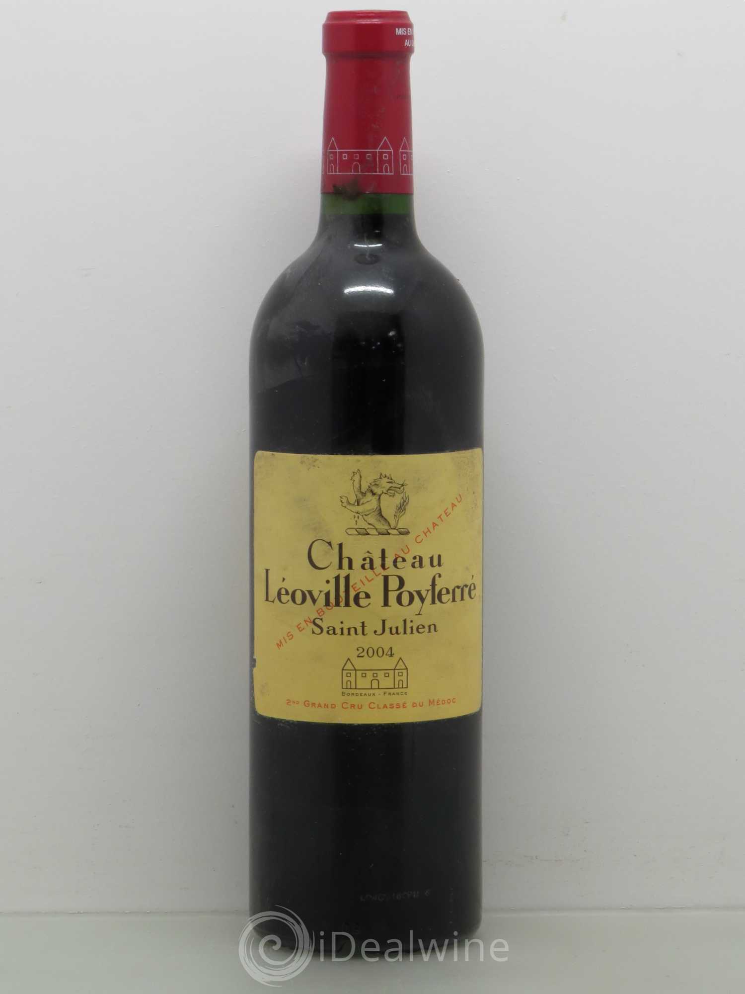 Château Léoville Poyferré 2ème Grand Cru Classé 2004 - Lot de 1 bouteille - 0