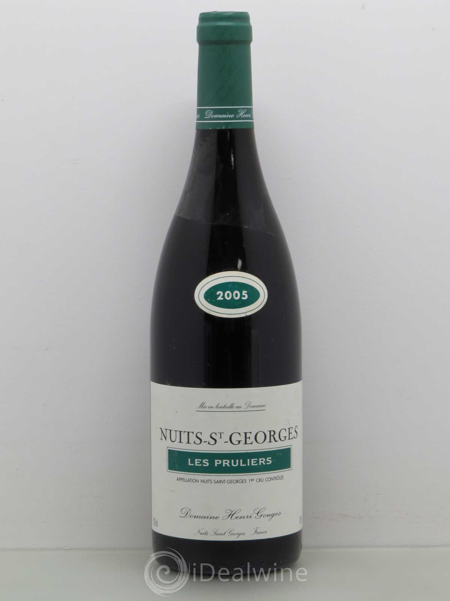 Nuits-Saint-Georges 1er Cru Les Pruliers Henri Gouges 2005 - Lot of 1 bottle - 0