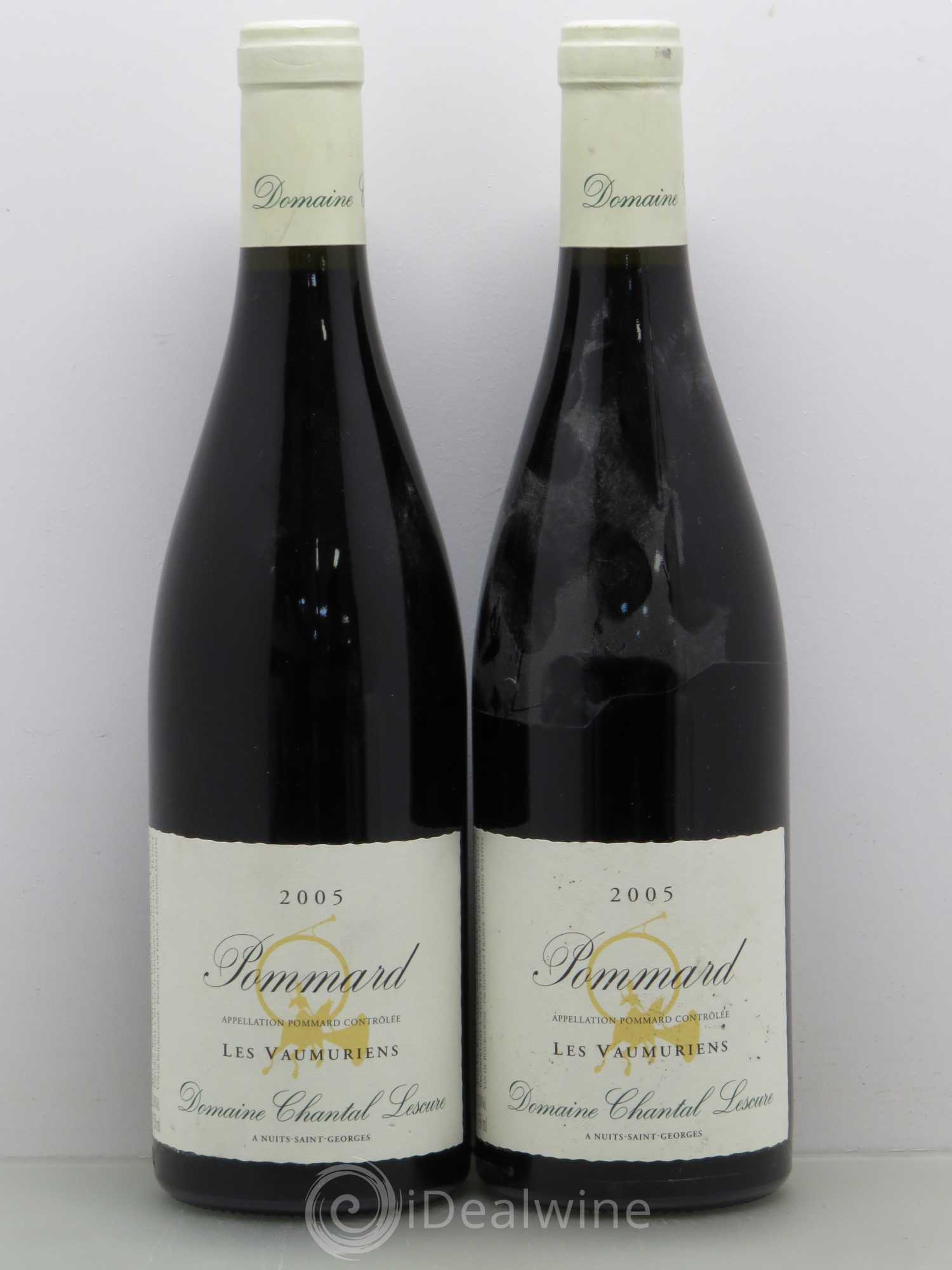 Pommard Les Vaumuriens Chantal Lescure 2005 - Lot de 2 bouteilles - 0