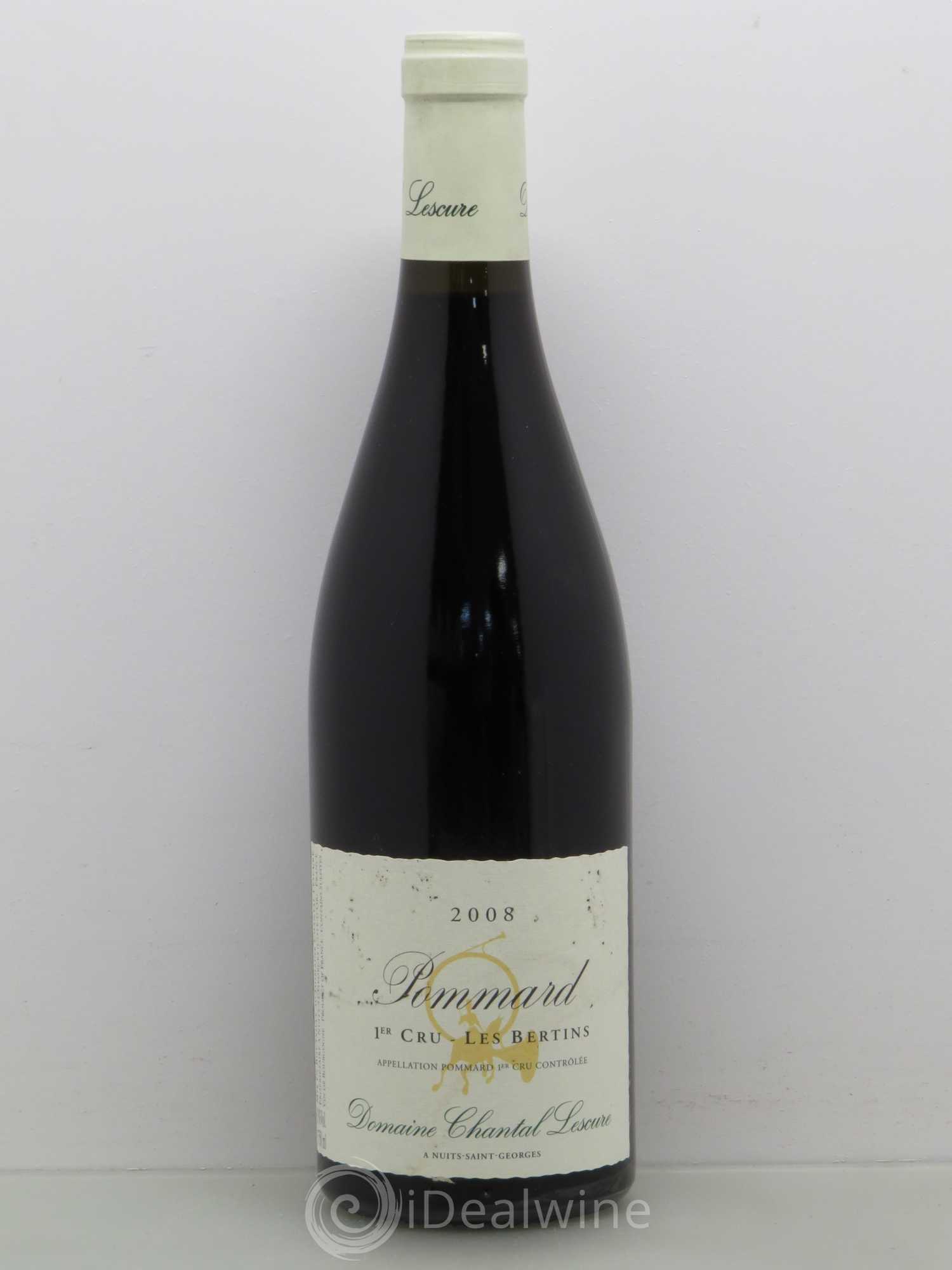Pommard 1er Cru Les Bertins Chantal Lescure 2008 - Lot de 1 bouteille - 0