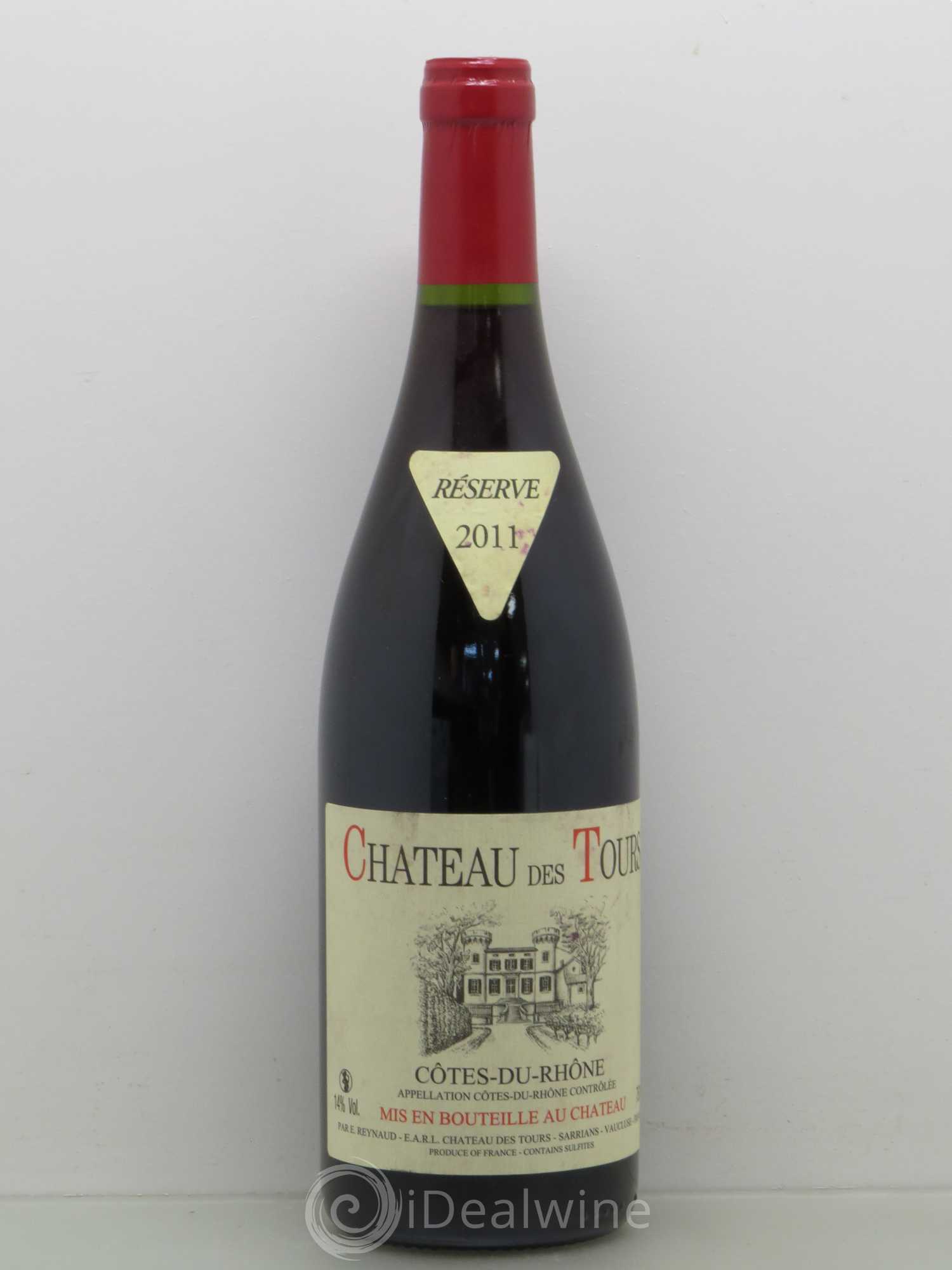 Côtes-du-Rhône Château des Tours Emmanuel Reynaud 2011 - Lot de 1 bouteille - 0
