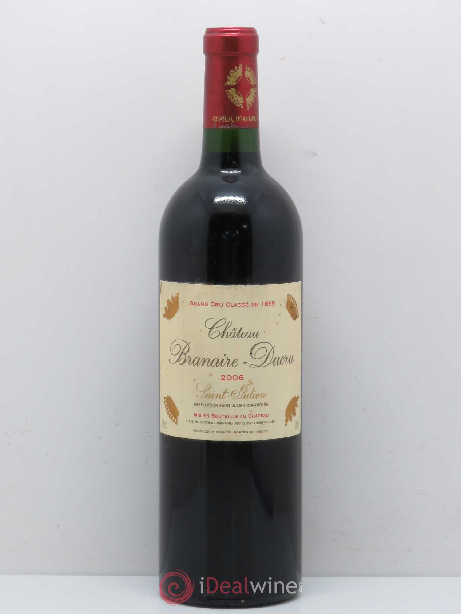 Château Branaire Ducru 4ème Grand Cru Classé 2006 - Lot de 1 bouteille - 0