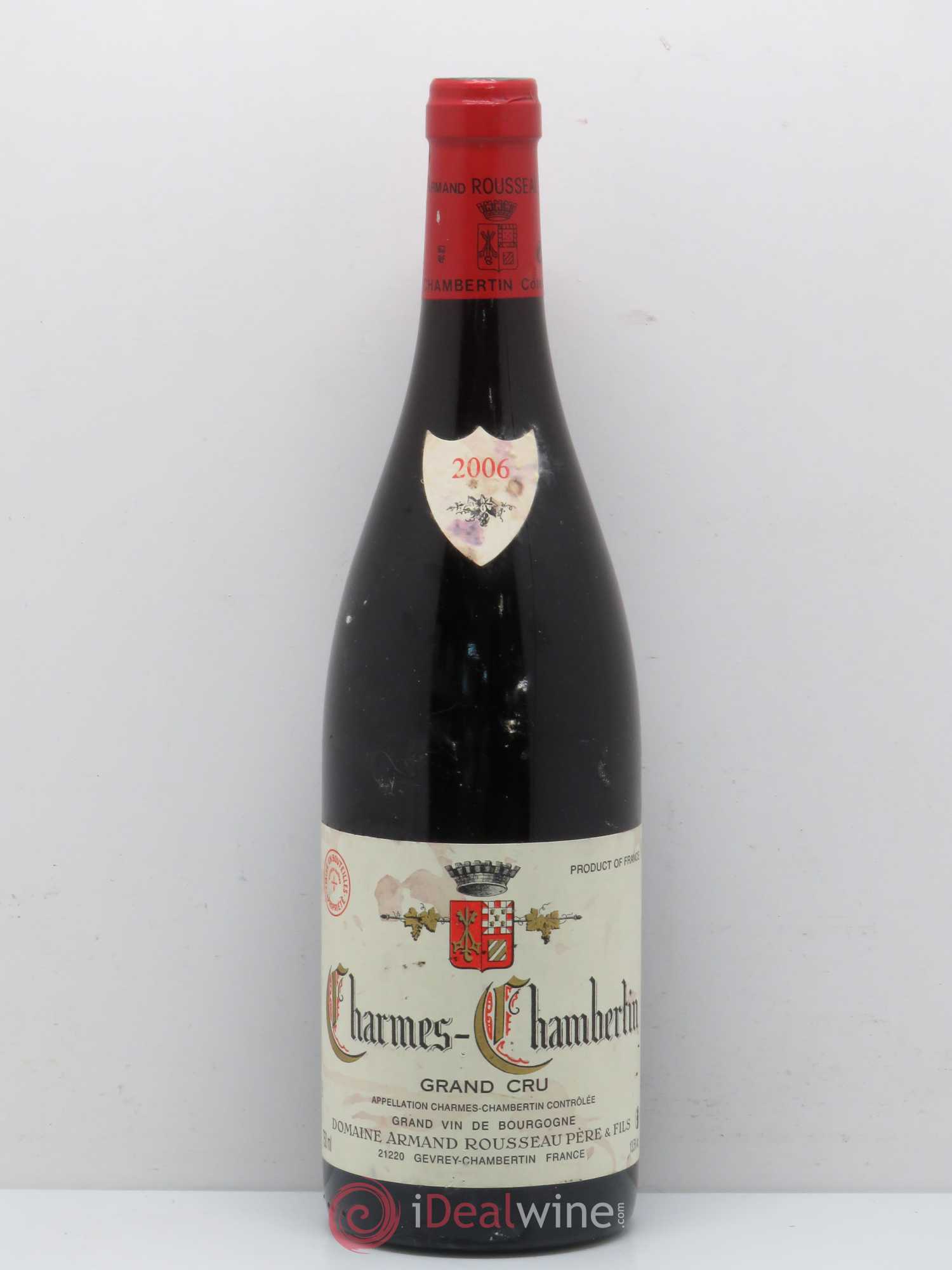 Charmes-Chambertin Grand Cru Armand Rousseau (Domaine) 2006 - Lot de 1 bouteille - 0