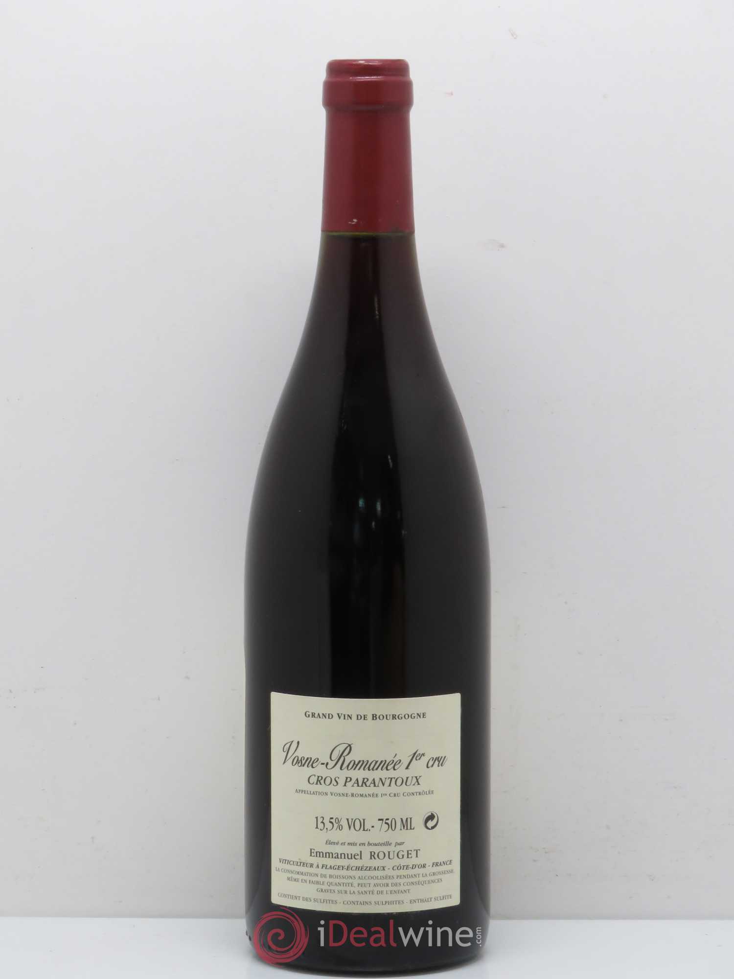 Vosne-Romanée 1er Cru Cros Parantoux Emmanuel Rouget 2006 - Lot de 1 bouteille - 1