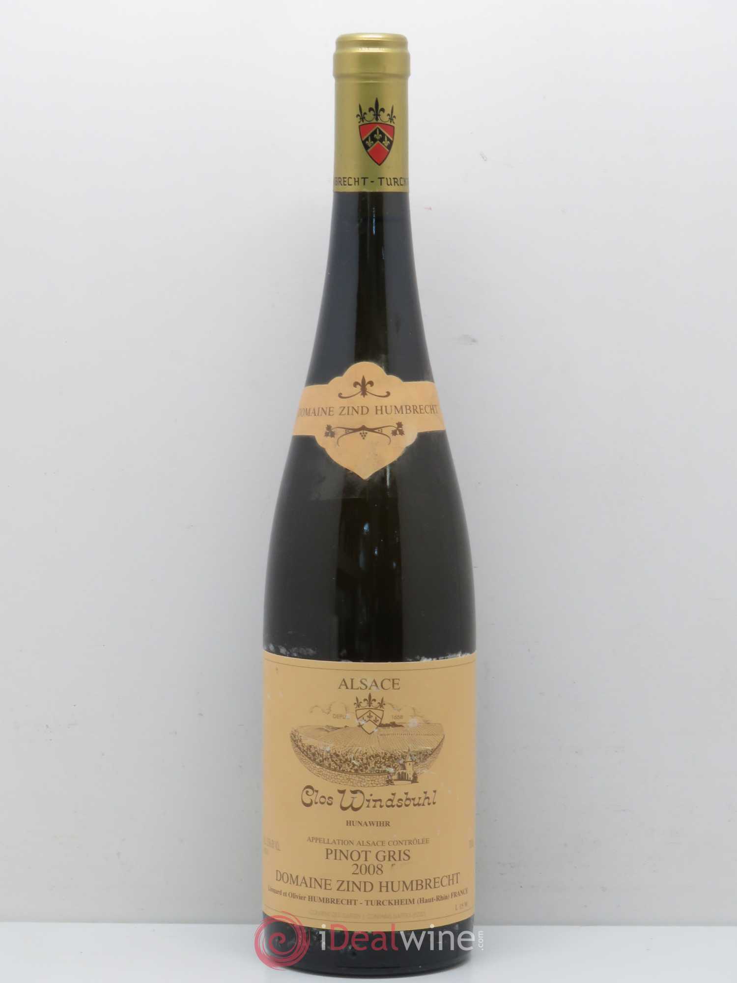 Alsace Pinot Gris (anciennement Tokay) Zind-Humbrecht (Domaine) Clos Windsbuhl 2008 - Lot de 1 bouteille - 0
