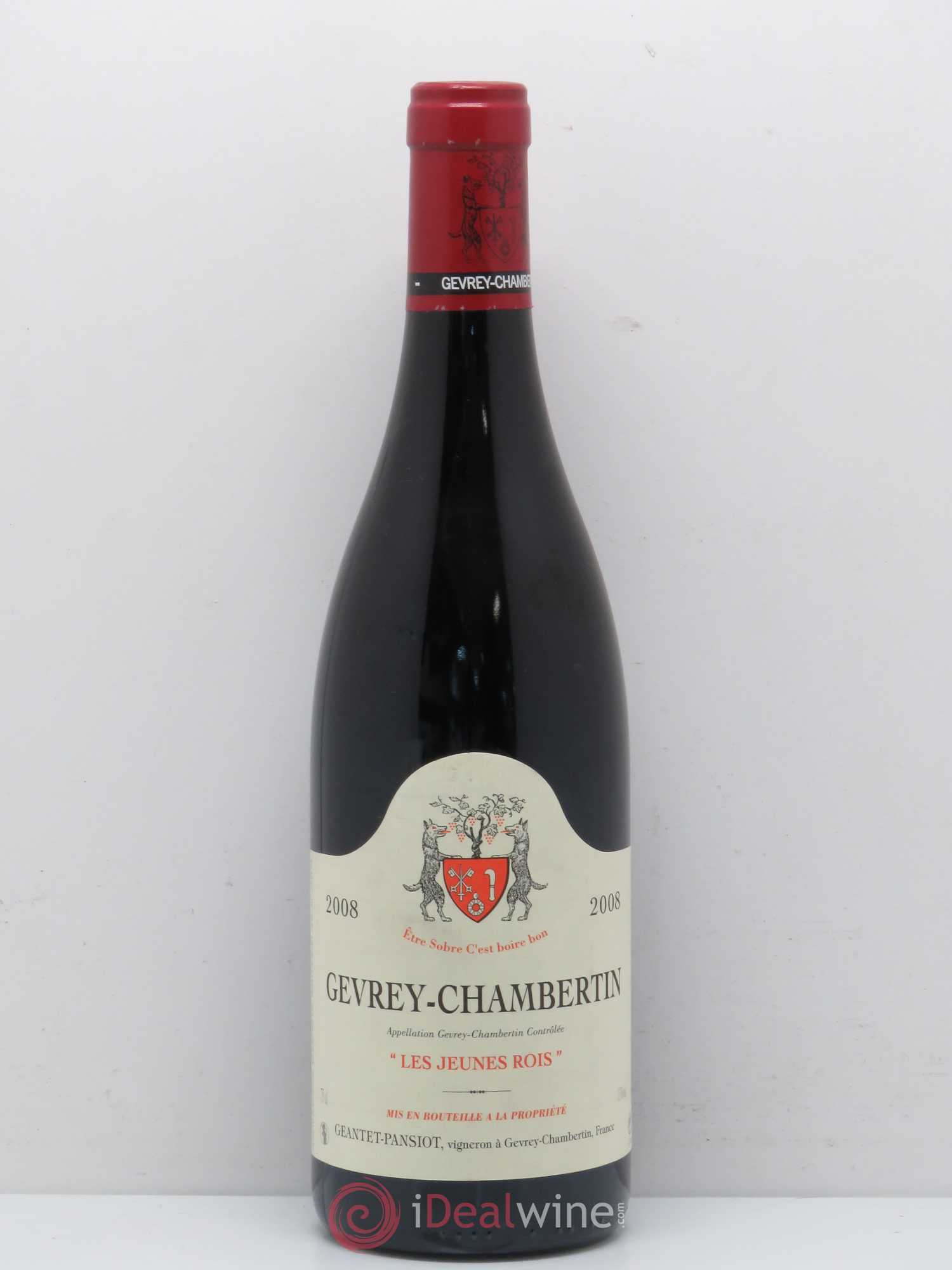 Gevrey-Chambertin Les Jeunes Rois Geantet-Pansiot 2008 - Lot de 1 bouteille - 0