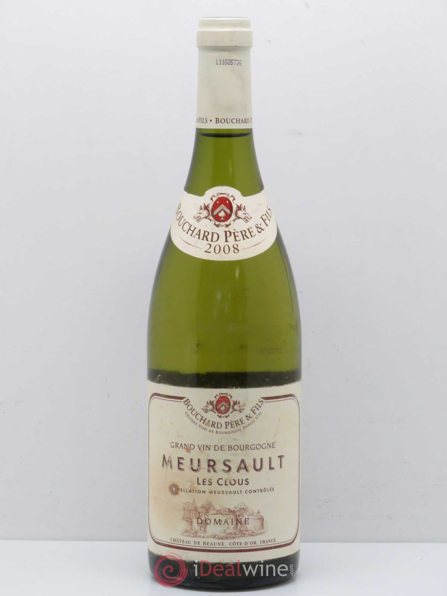 Meursault Les Clous Bouchard Père & Fils 2008 - Lot de 1 bouteille - 0