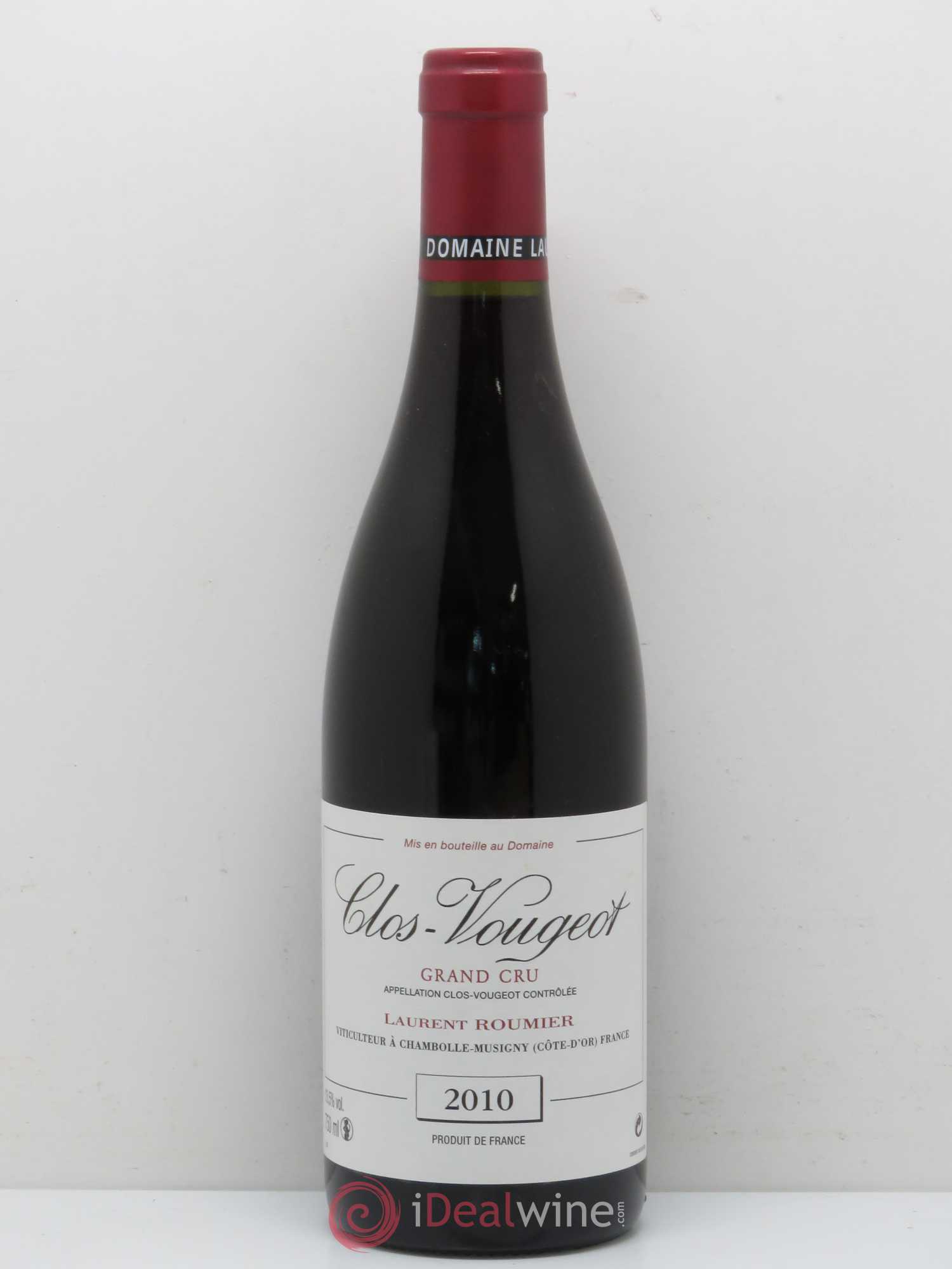 Clos de Vougeot Grand Cru Laurent Roumier 2010 - Lot de 1 bouteille - 0