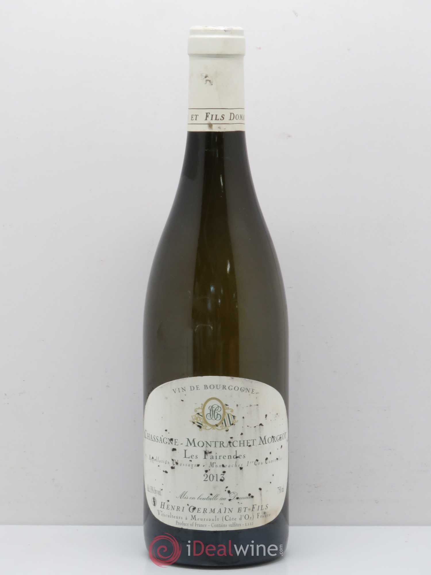 Chassagne-Montrachet 1er Cru Morgeot Les Fairendes Domaine Henri Germain 2013 - Lot de 1 bouteille - 0