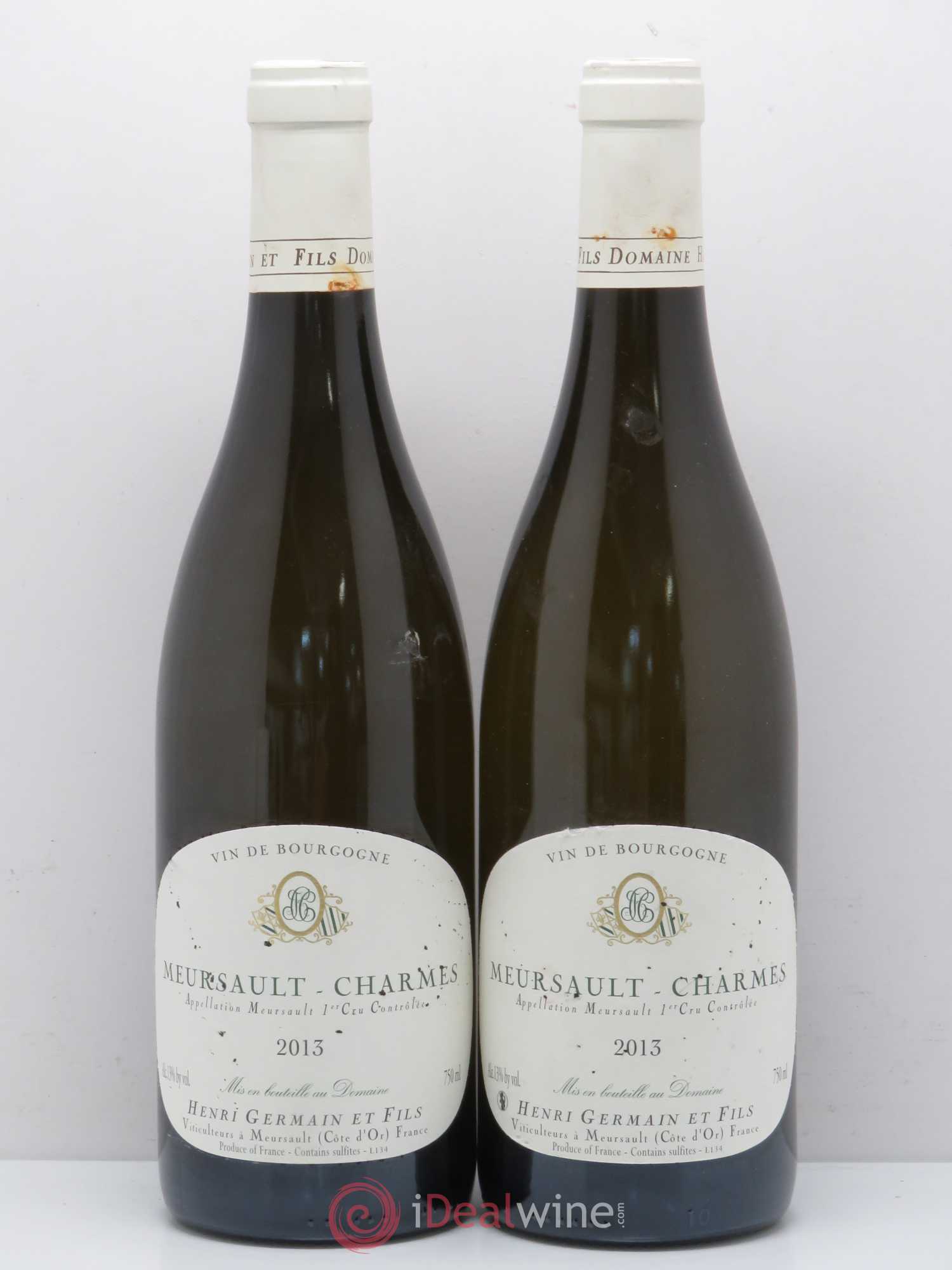 Meursault 1er Cru Charmes Domaine Henri Germain 2013 - Lot de 2 bouteilles - 0